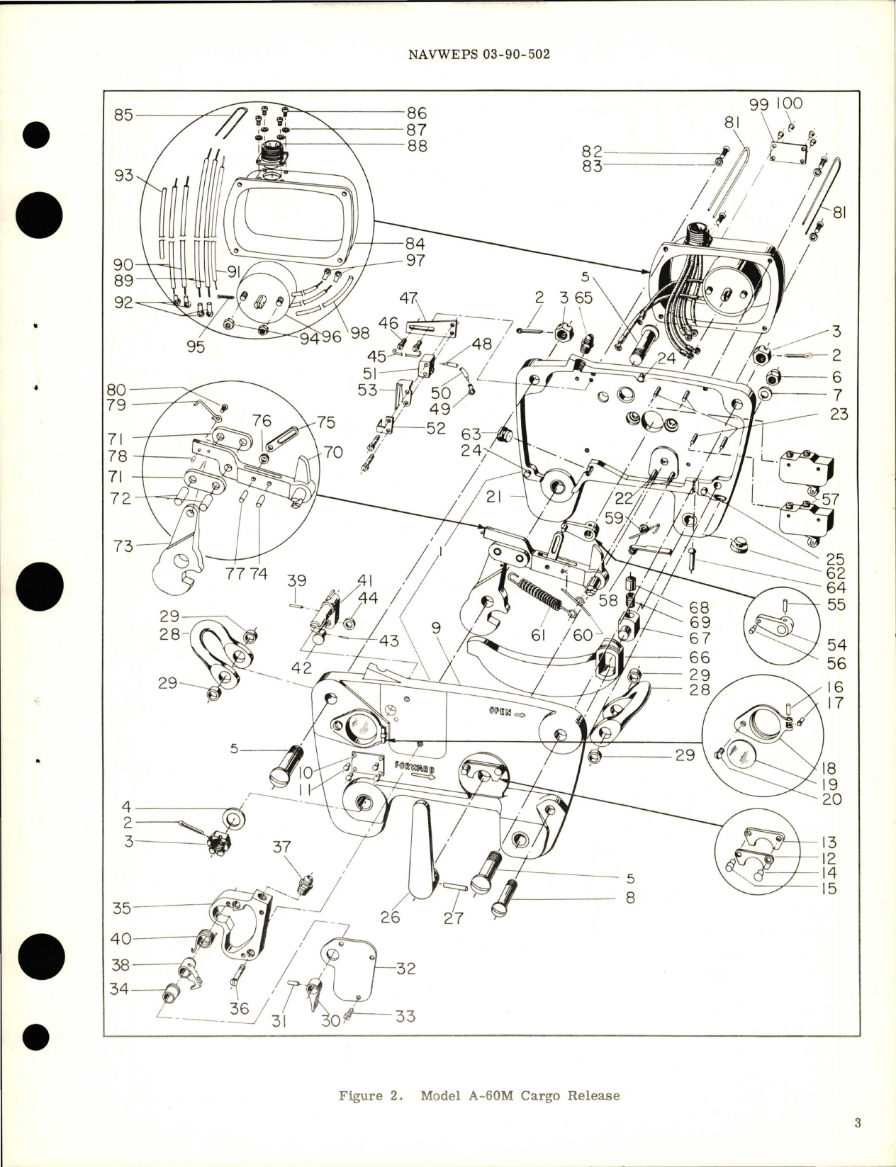 Sample page 5 from AirCorps Library document: Overhaul Instructions with Illustrated Parts Breakdown for 6000 LB Capacity Cargo Release - with Exterior Safety Lock