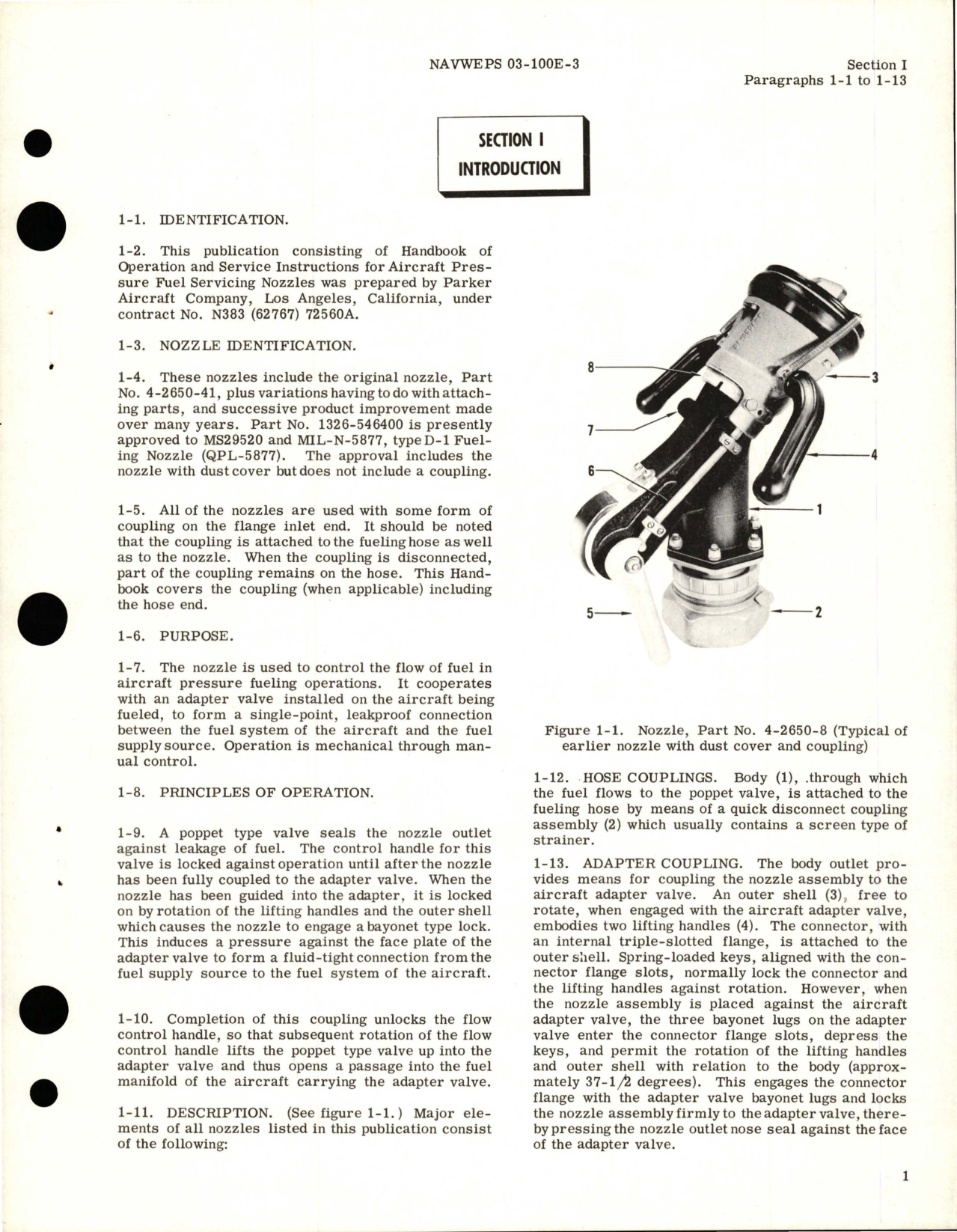 Sample page 5 from AirCorps Library document: Operation and Service Instructions for Pressure Fuel Servicing Nozzles