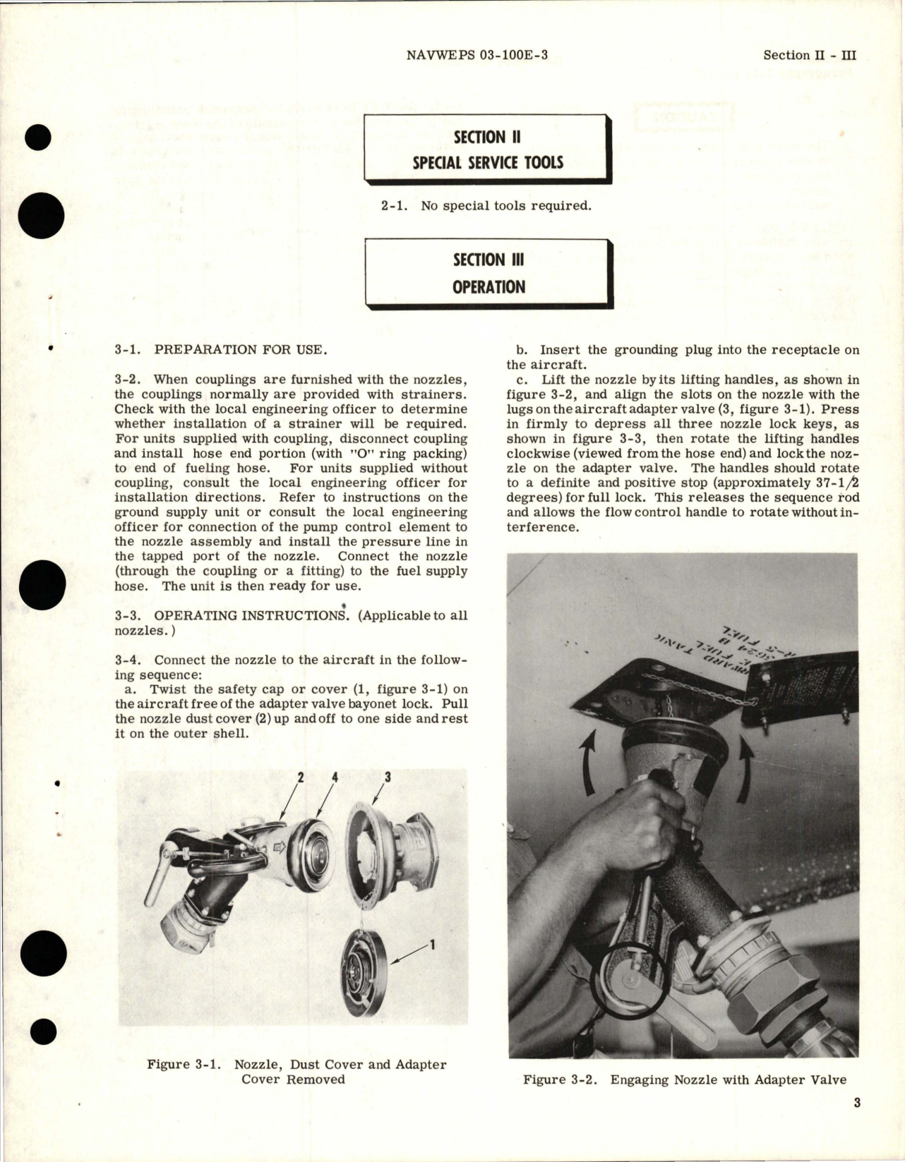 Sample page 7 from AirCorps Library document: Operation and Service Instructions for Pressure Fuel Servicing Nozzles