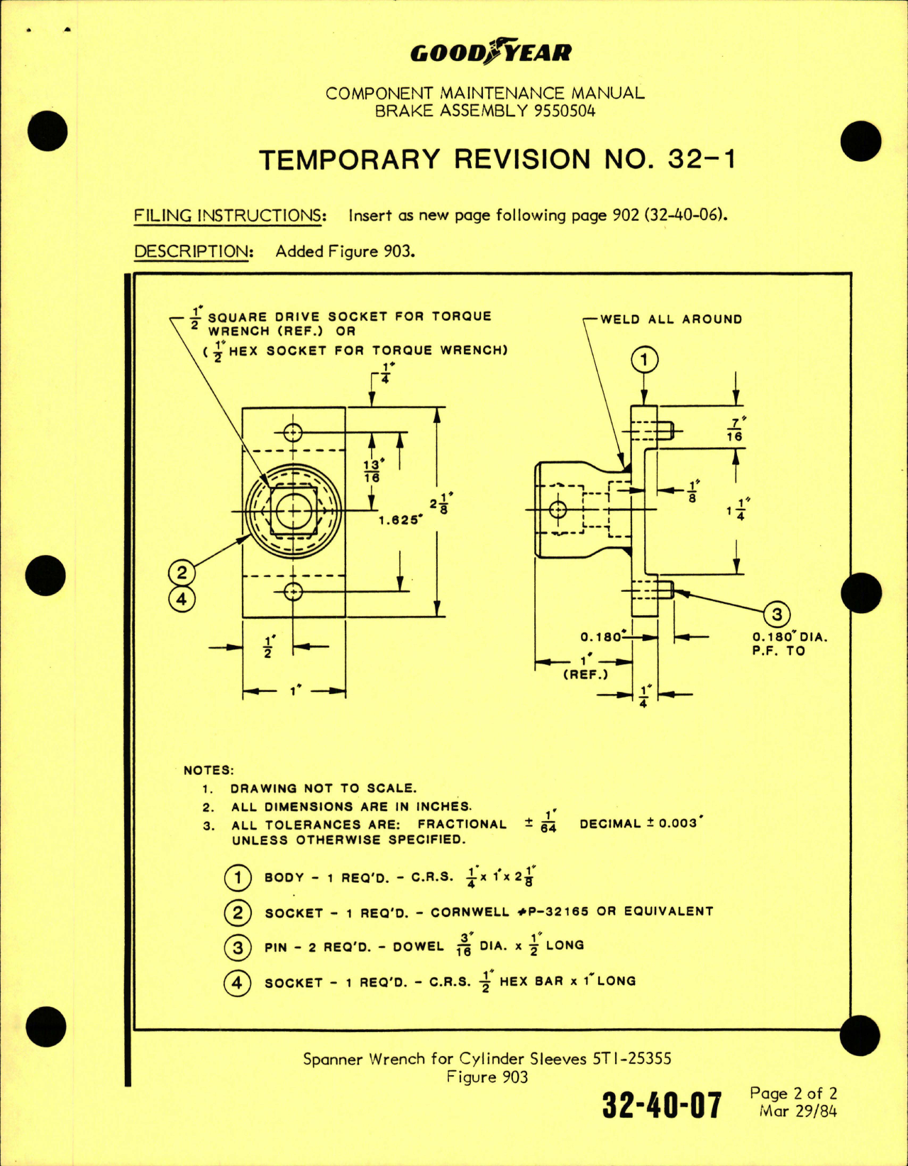 Sample page 9 from AirCorps Library document: Maintenance Manual with Illustrated Parts List for Brake Assembly - Part 9550504