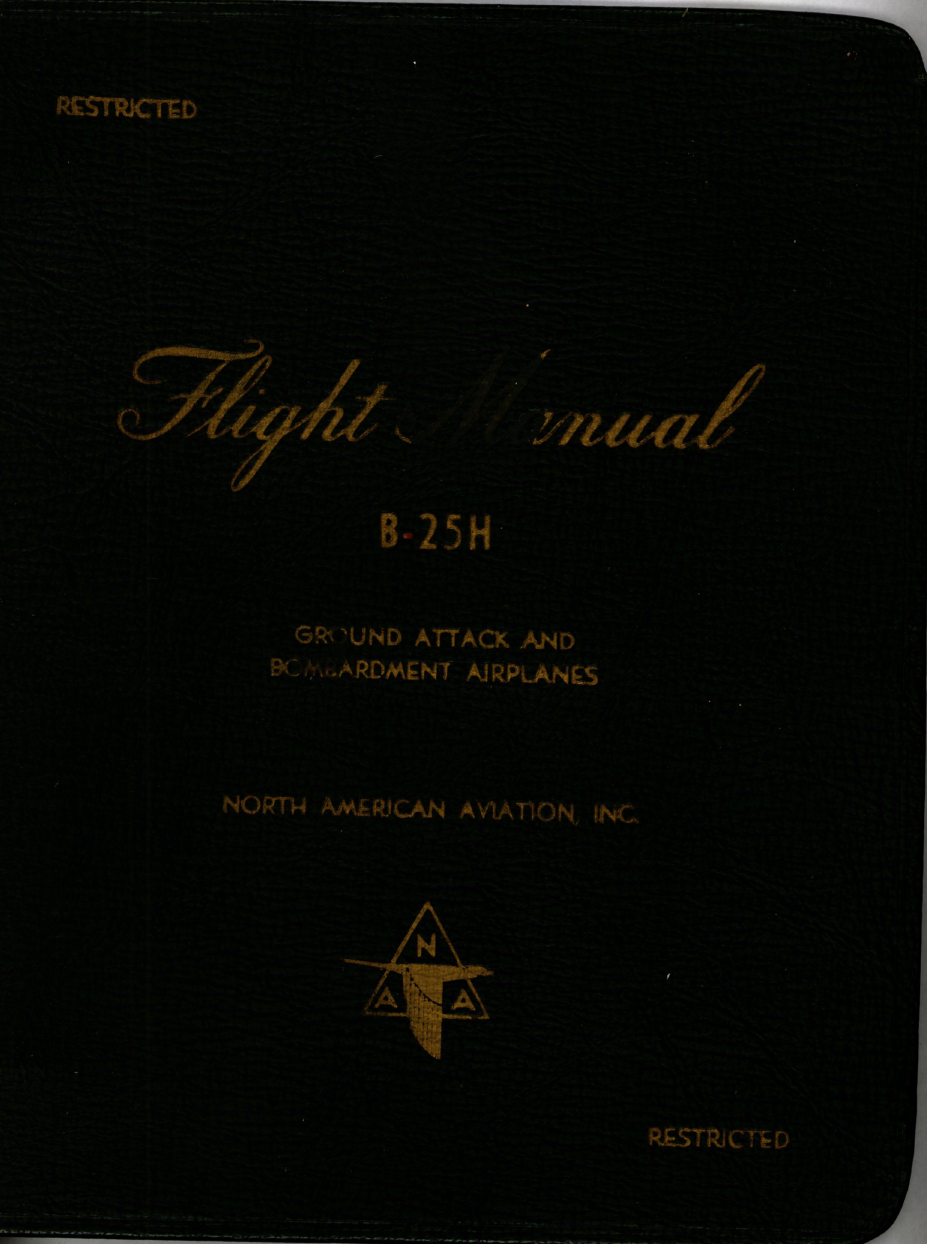 Sample page 1 from AirCorps Library document: Flight Manual for B-25H Airplane