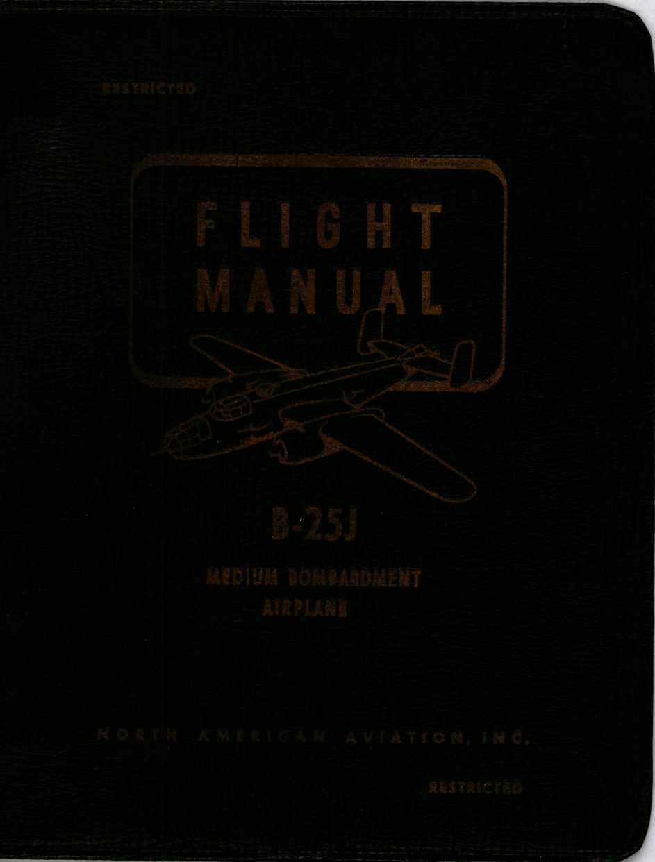 Sample page 1 from AirCorps Library document: Flight Manual for B-25J Airplane