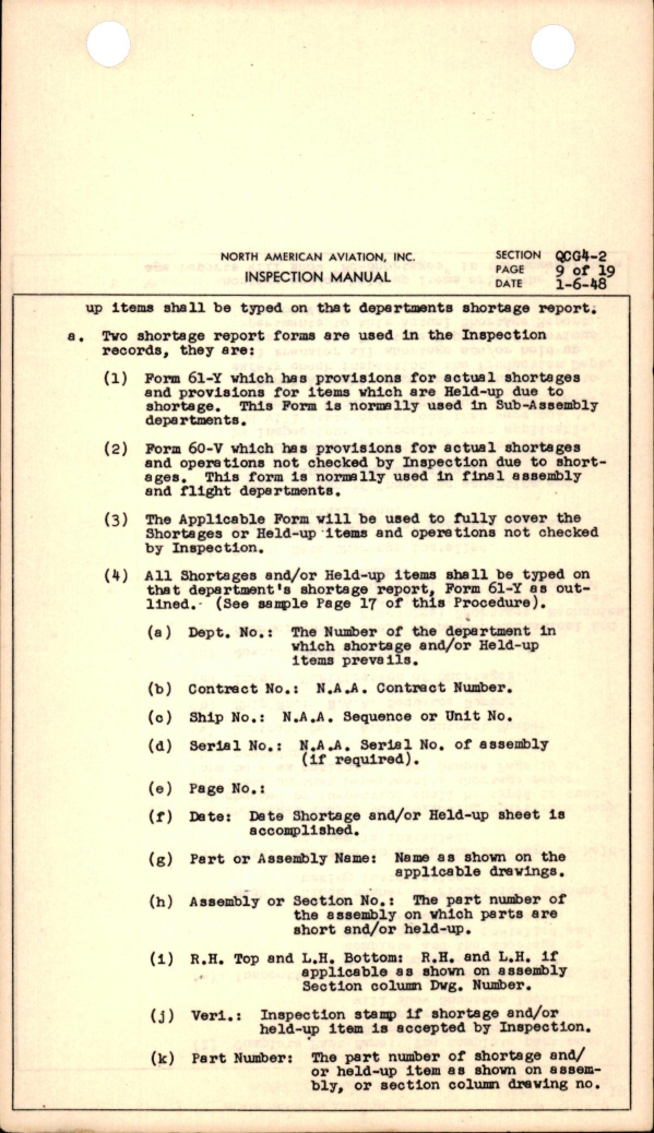 Sample page 9 from AirCorps Library document: Permanent Inspection Records