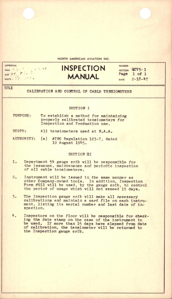 Sample page 1 from AirCorps Library document: Calibration and Control of Cable Tensions