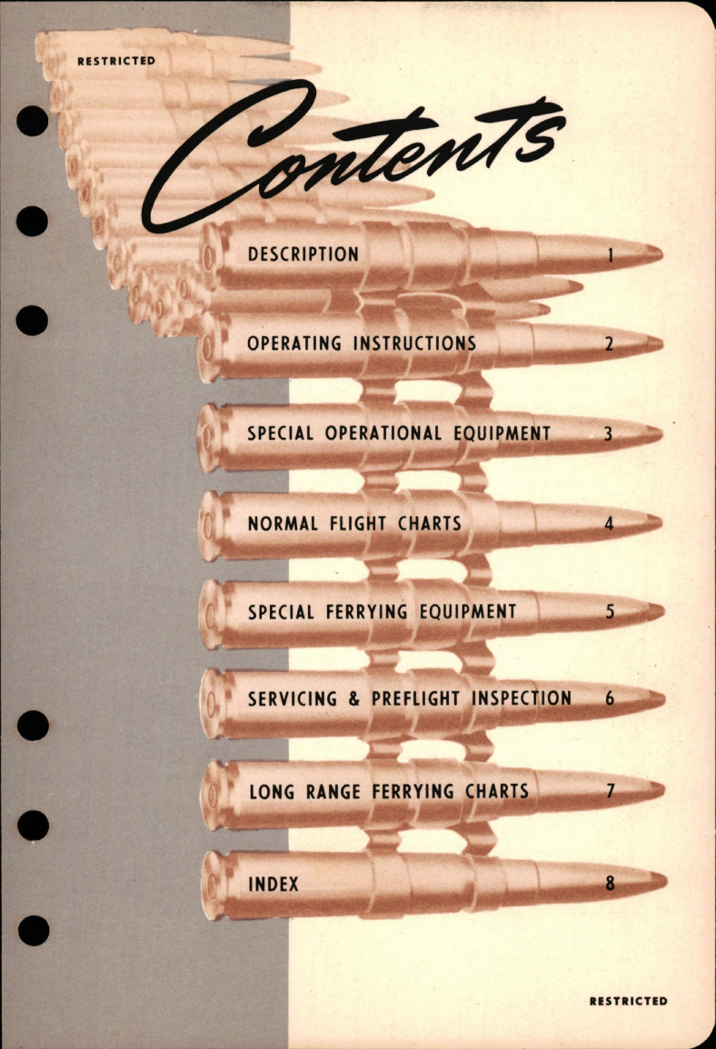 Sample page 9 from AirCorps Library document: Flight Manual for Mustang P-51A