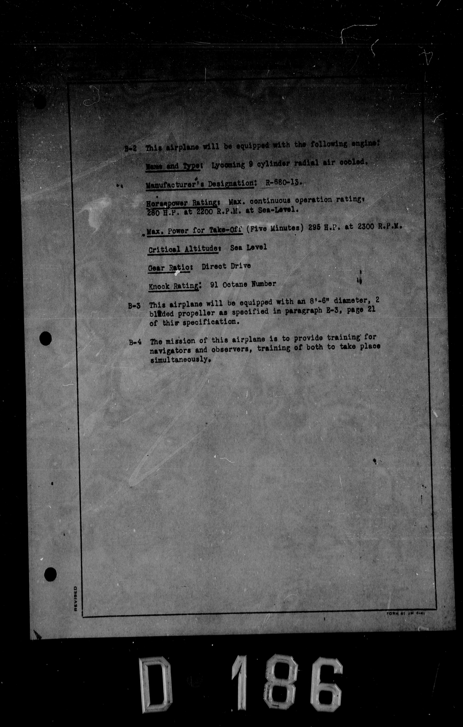 Sample page 6 from AirCorps Library document: Specification for Model V-77 Airplane, Model AT-19