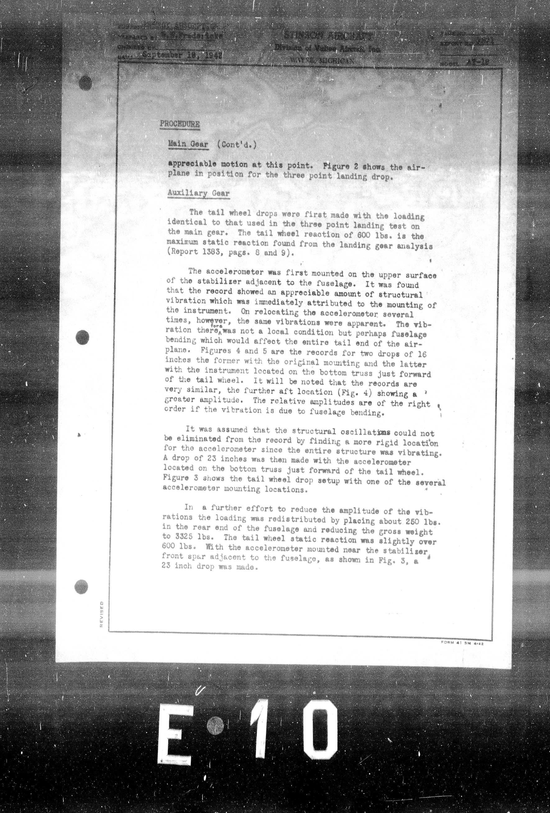 Sample page 6 from AirCorps Library document: Landing Gear Energy Absorption Test for Model AT-19