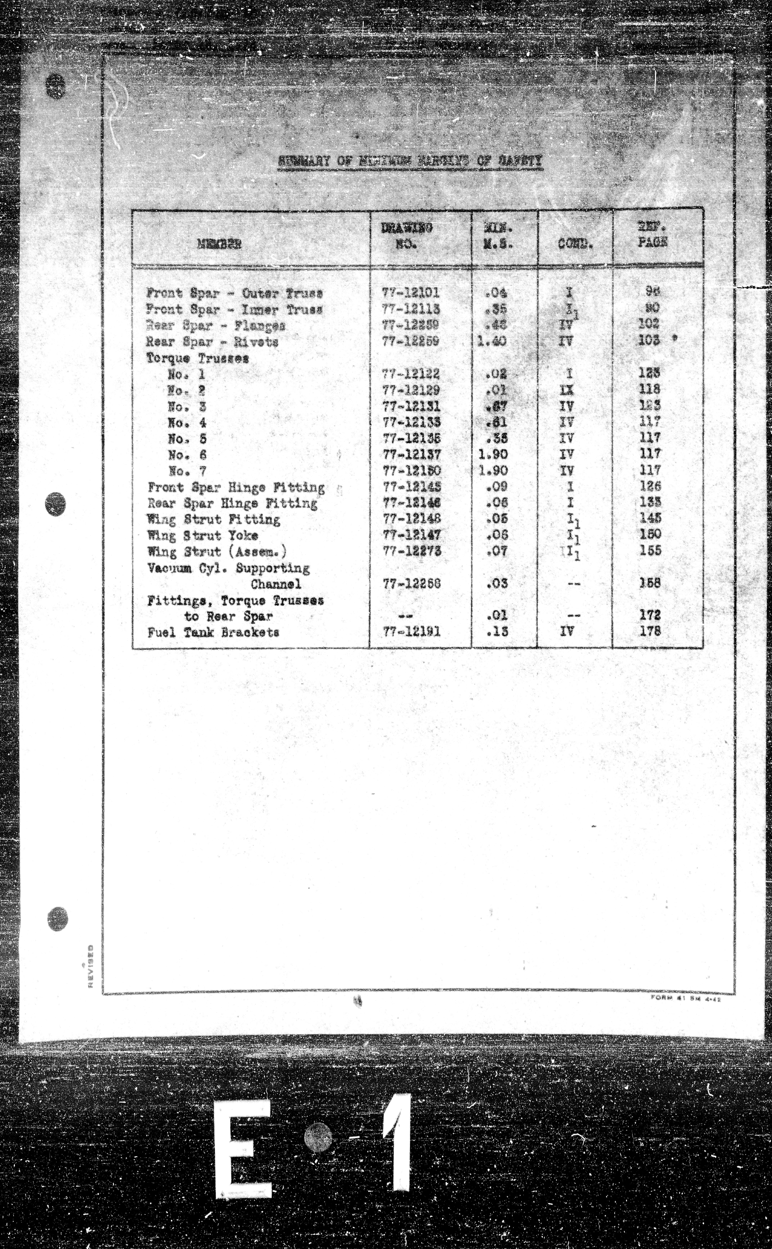 Sample page 6 from AirCorps Library document: Wing Analysis for Model V-77