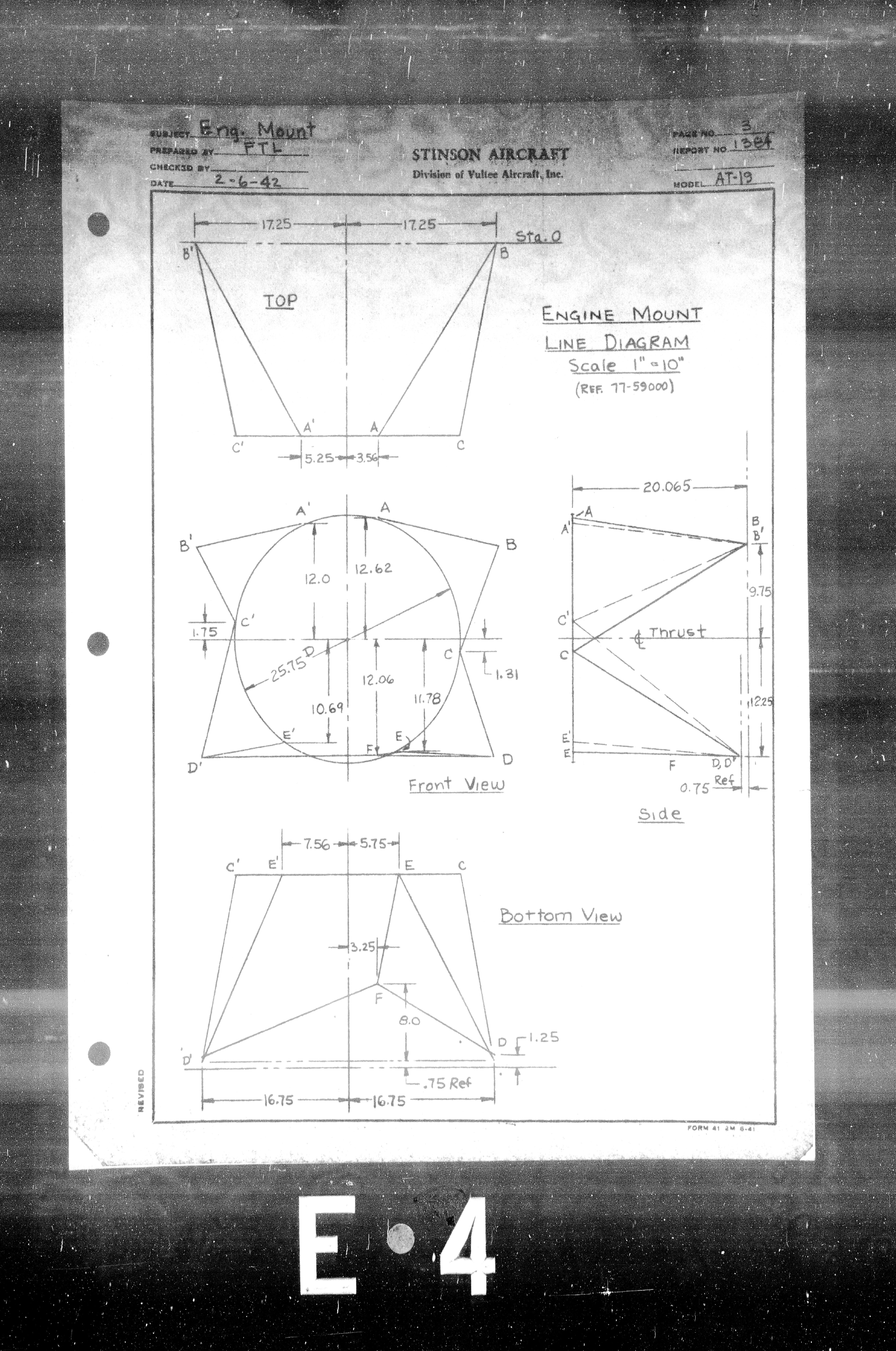 Sample page 7 from AirCorps Library document: Engine Mount Analysis for Model AT-19