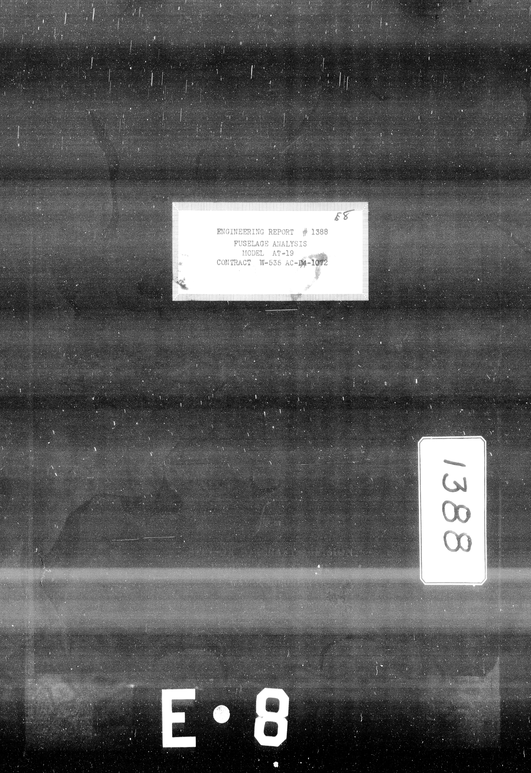 Sample page 1 from AirCorps Library document: Fuselage Analysis for Model AT-19