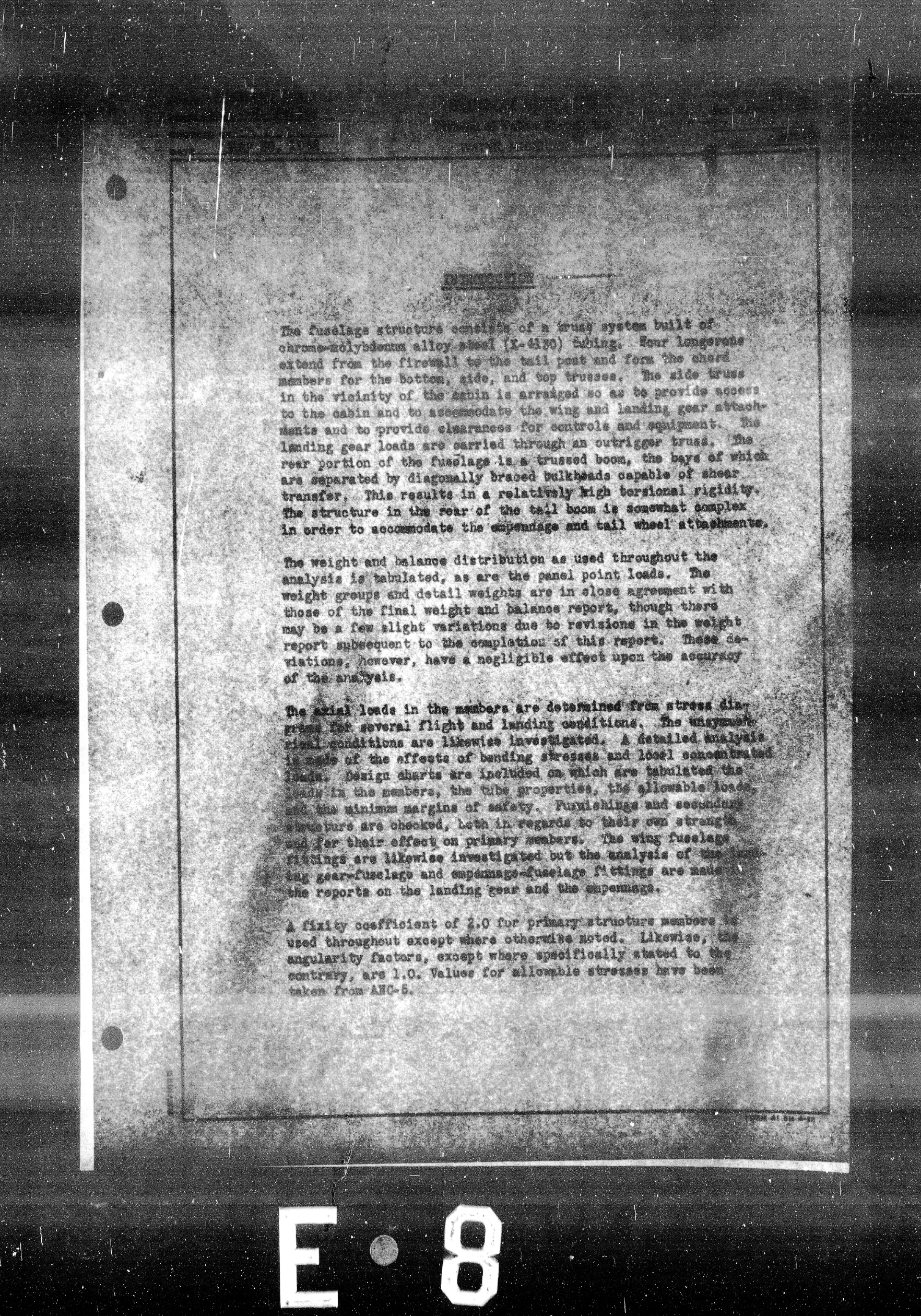 Sample page 6 from AirCorps Library document: Fuselage Analysis for Model AT-19