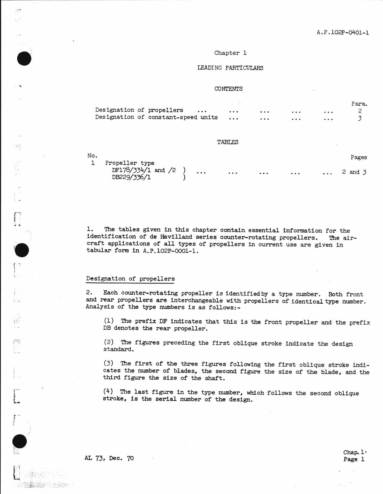 Sample page 6 from AirCorps Library document: Propeller Types DF 178/334/1,/2 and DB299/336/1 For Shackleton Aircraft