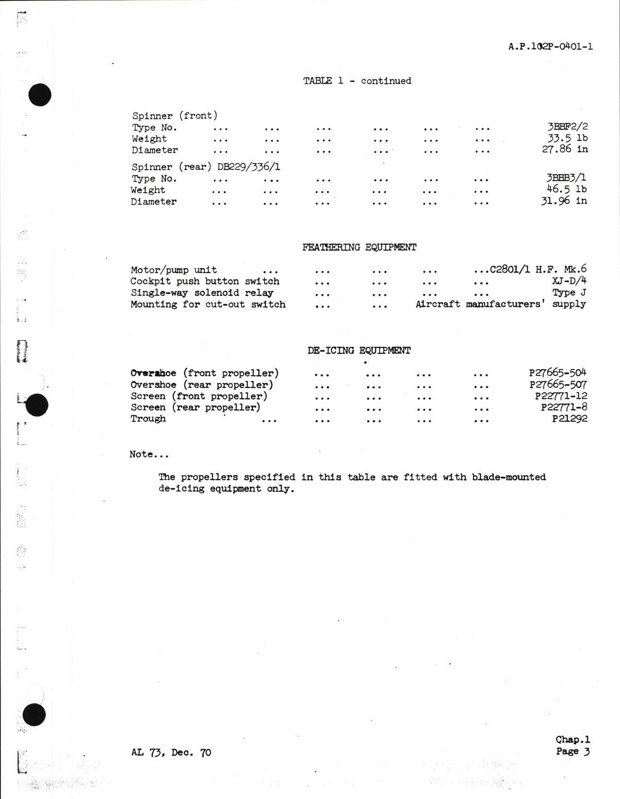 Sample page 8 from AirCorps Library document: Propeller Types DF 178/334/1,/2 and DB299/336/1 For Shackleton Aircraft