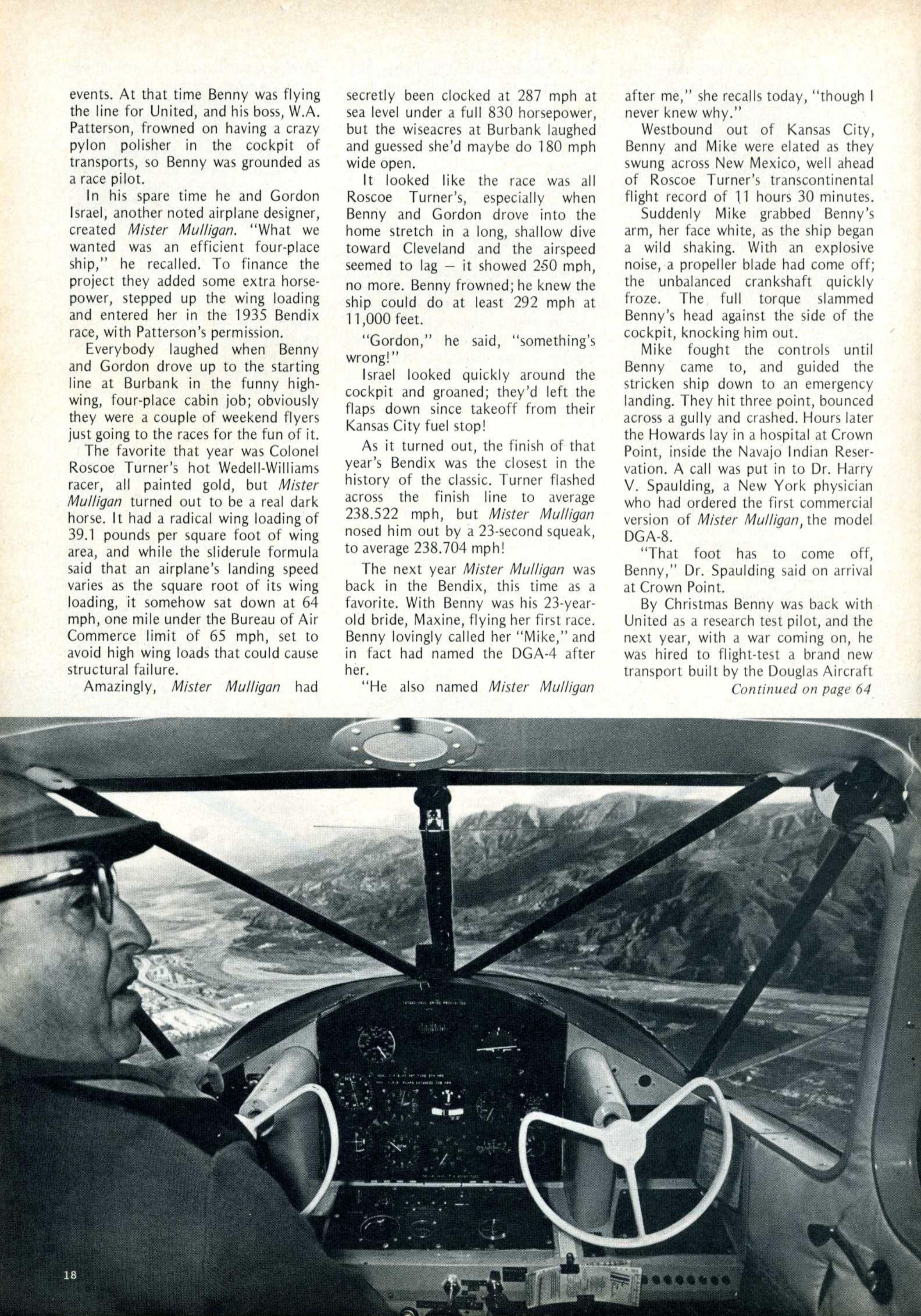 Sample page 5 from AirCorps Library document: DGA-15 Plane & Pilot Article