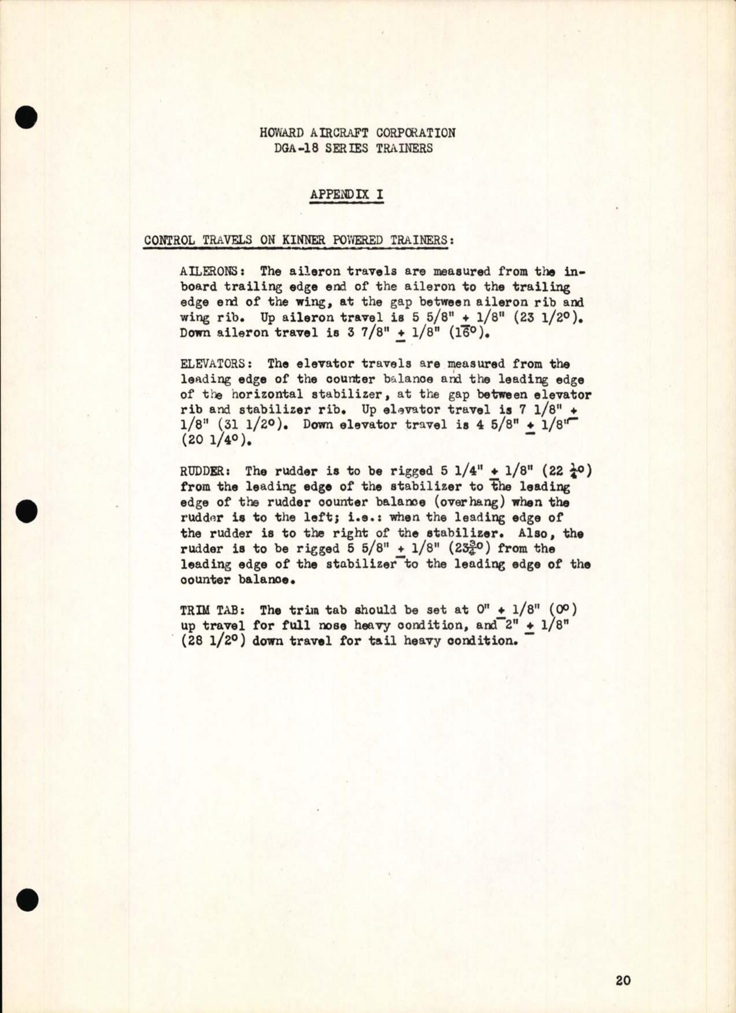 Sample page 25 from AirCorps Library document: Kinner Operation, Inspection and Maintenance DGA-18 Series Trainers