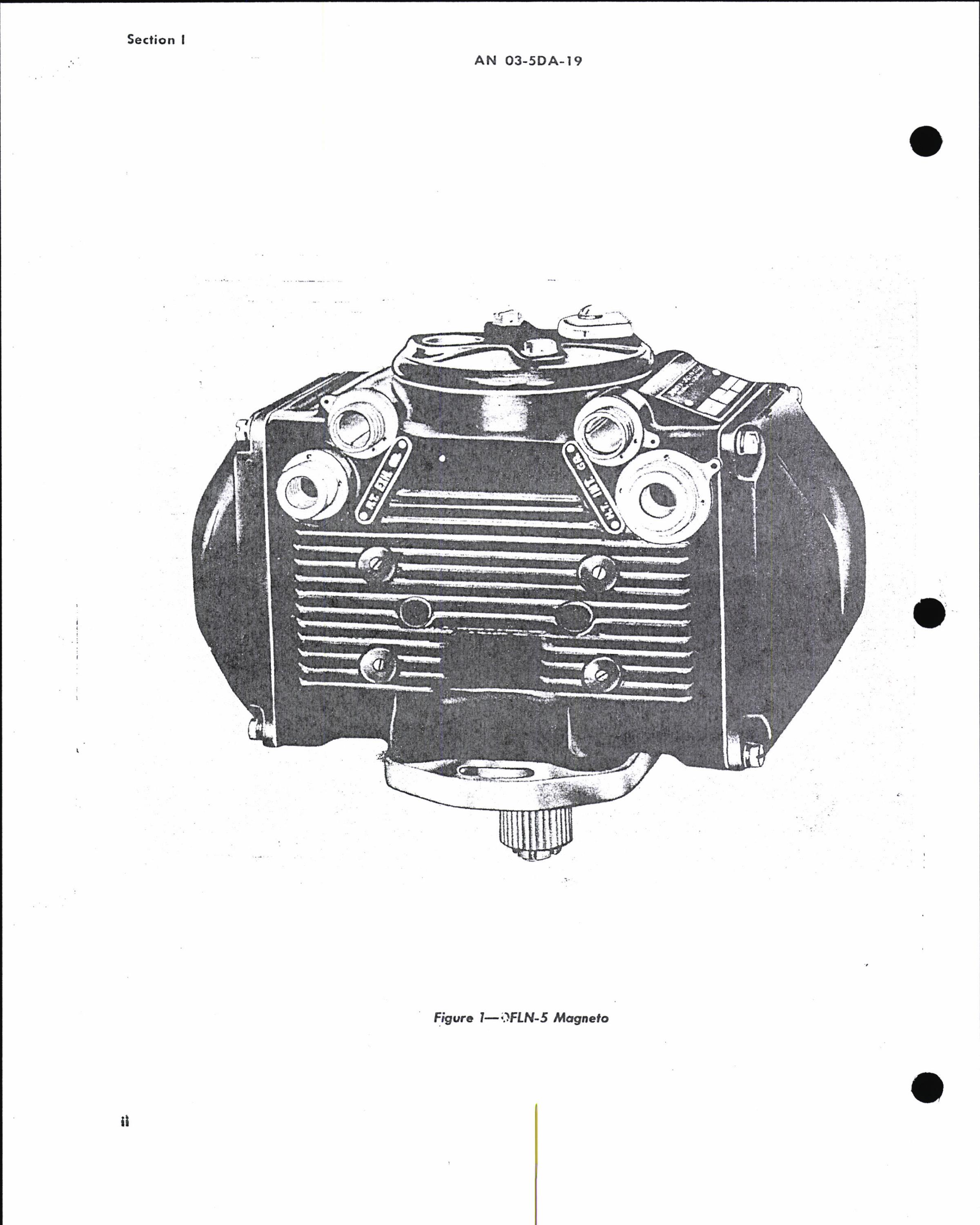 Sample page 4 from AirCorps Library document: Operation, Service, & Overhaul with Parts Catalog for Magneto Type DFLN-5