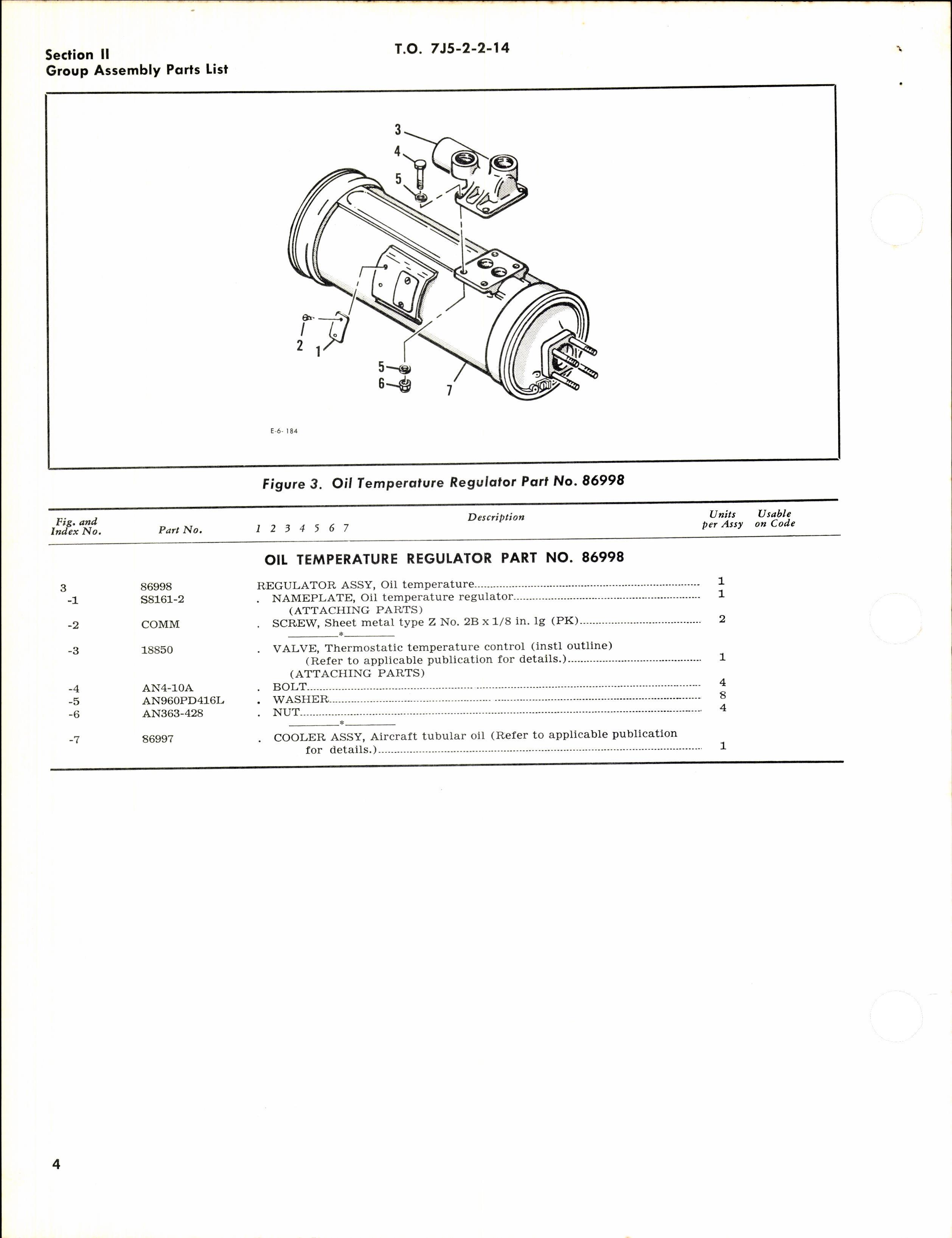 Sample page 6 from AirCorps Library document: Illustrated Parts Breakdown for Oil Temperature Regulators, Heat Exchanges, and Fuel Temperature Regulators 