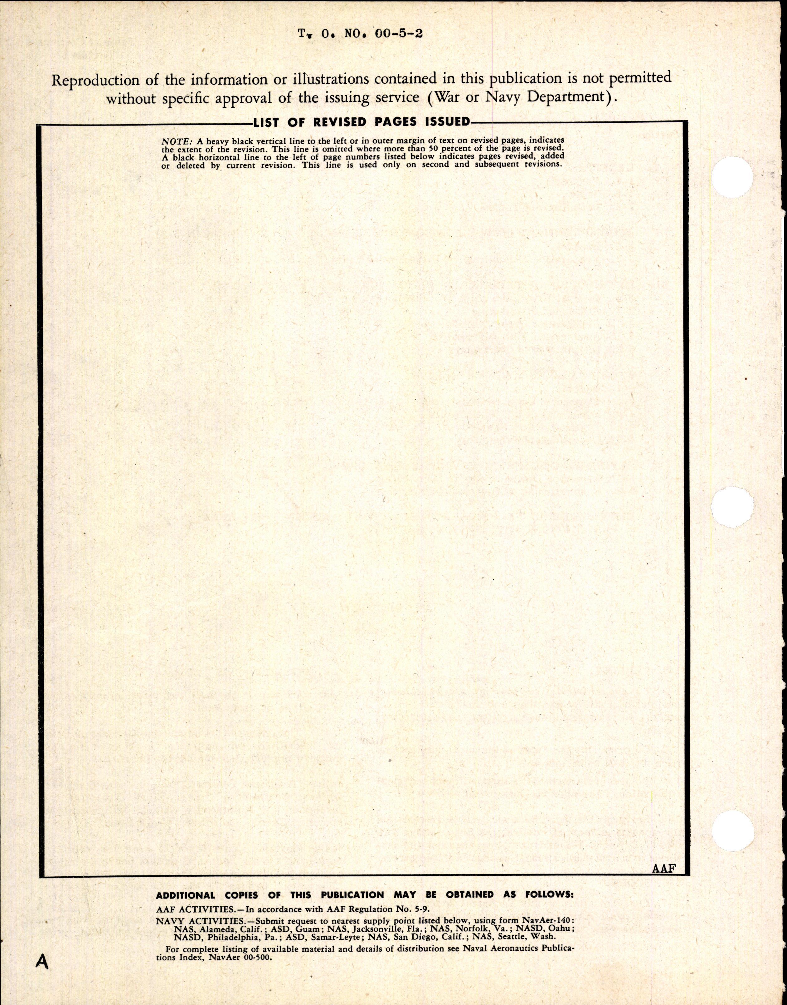 Sample page 2 from AirCorps Library document: Distribution of Technical Publications