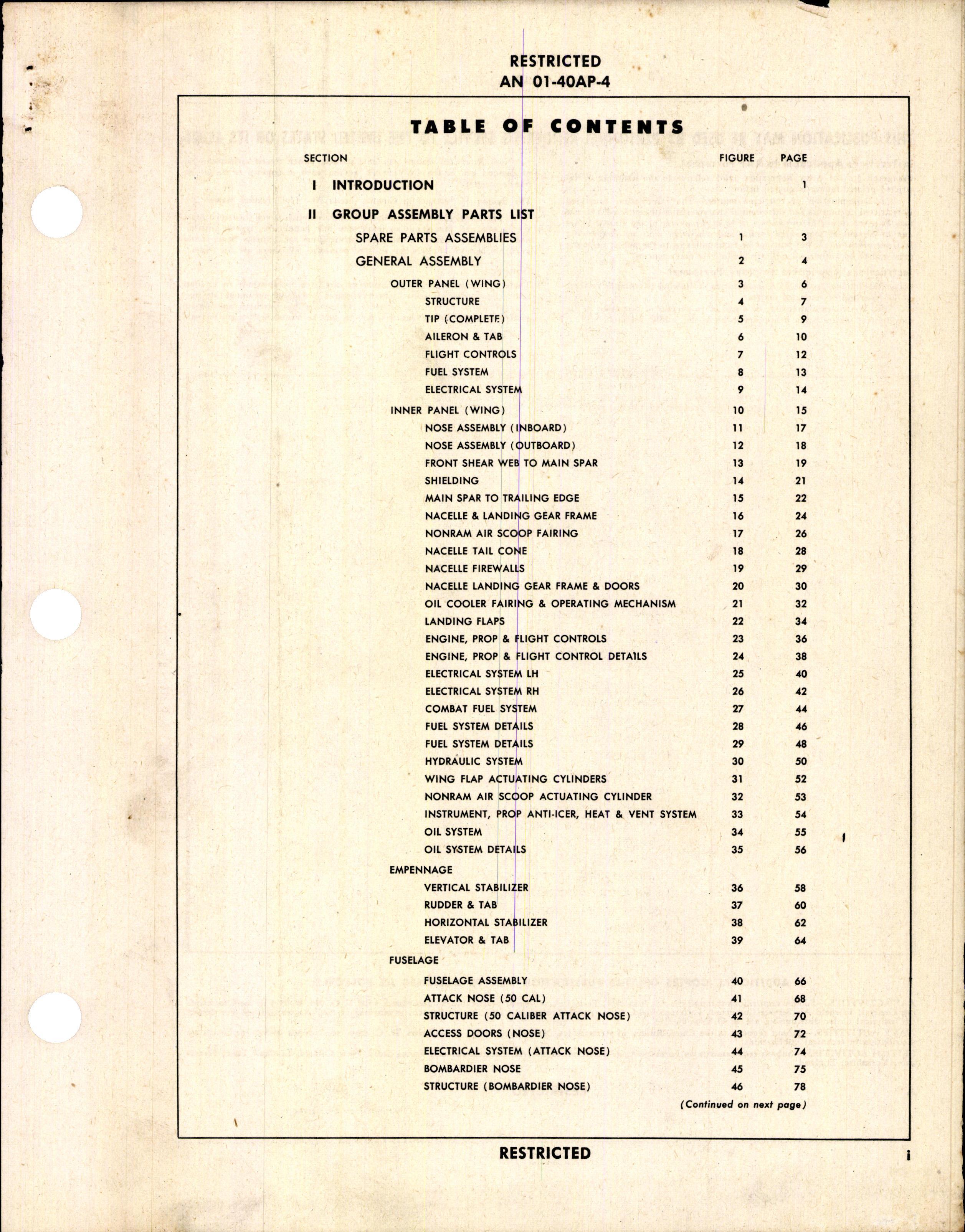 Sample page 1 from AirCorps Library document: Illustrated Parts Breakdown for Douglas A-20H & A-20K