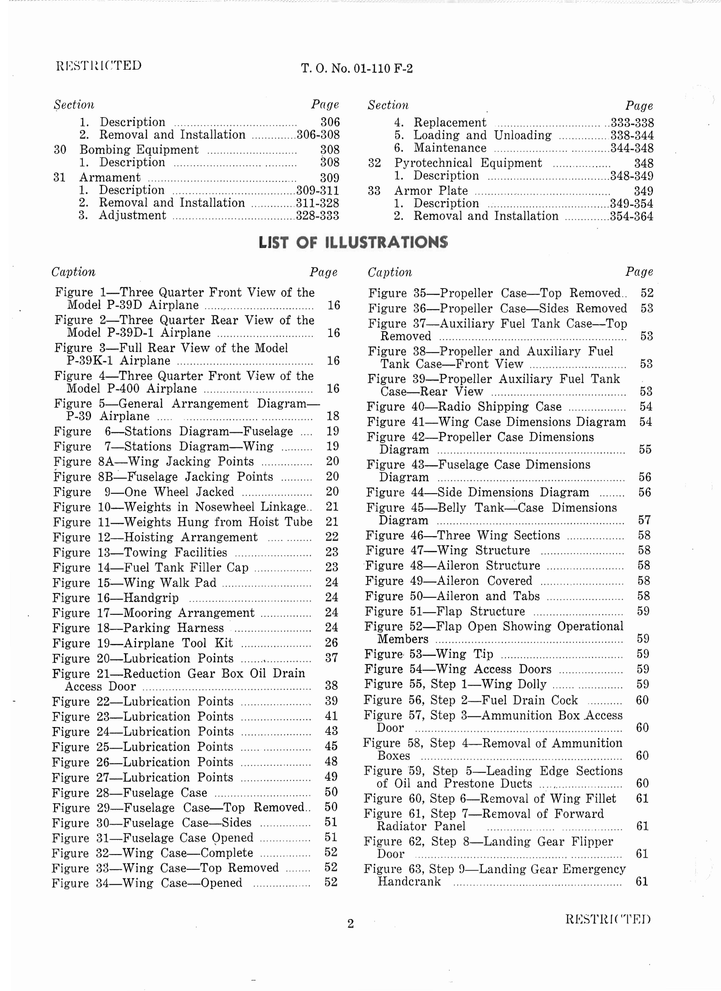 Sample page 7 from AirCorps Library document: Erection and Maintenance Instructions for the P-39 Series