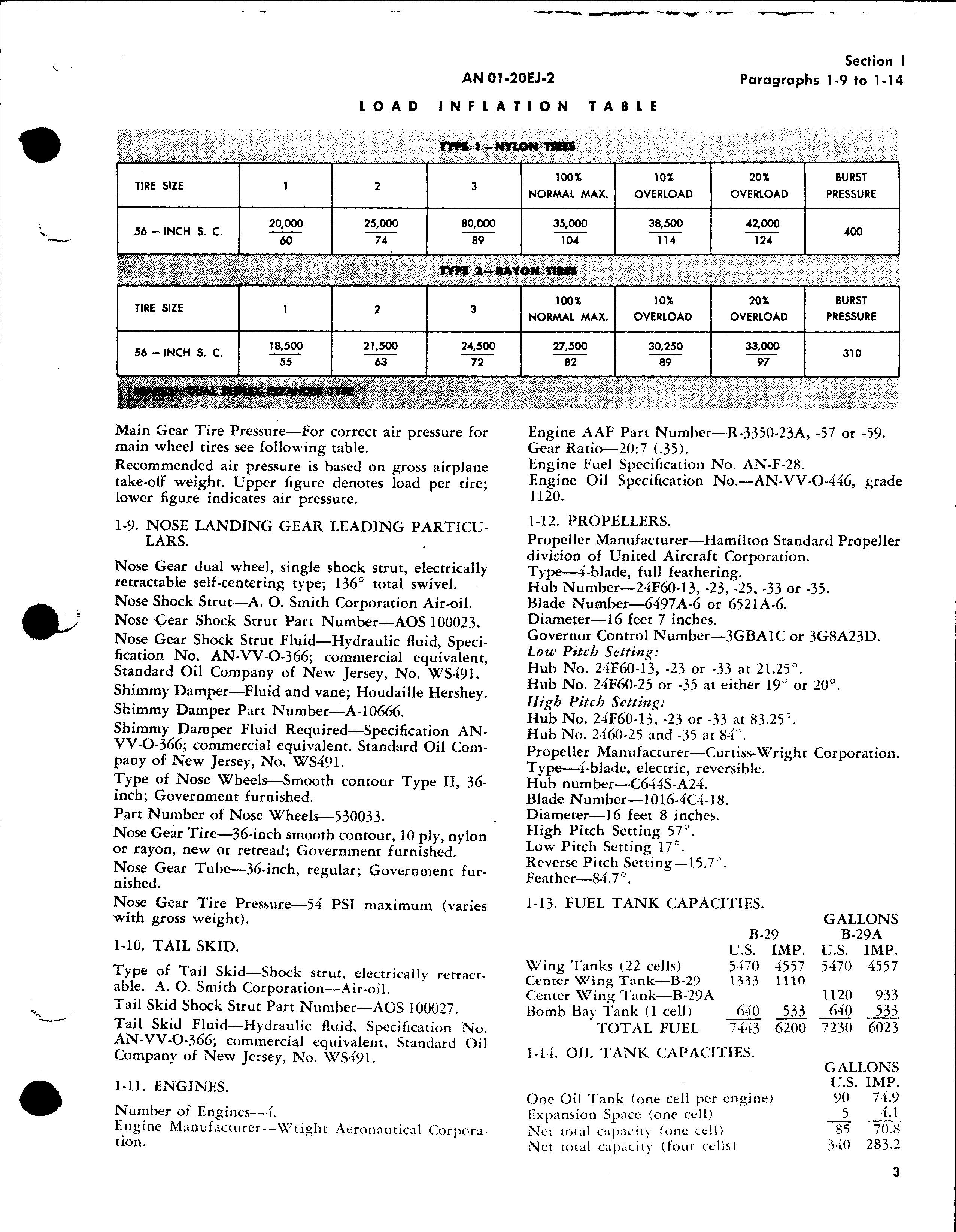 Sample page 7 from AirCorps Library document: Erection and Maintenance Instructions for the B-29 and B-29A