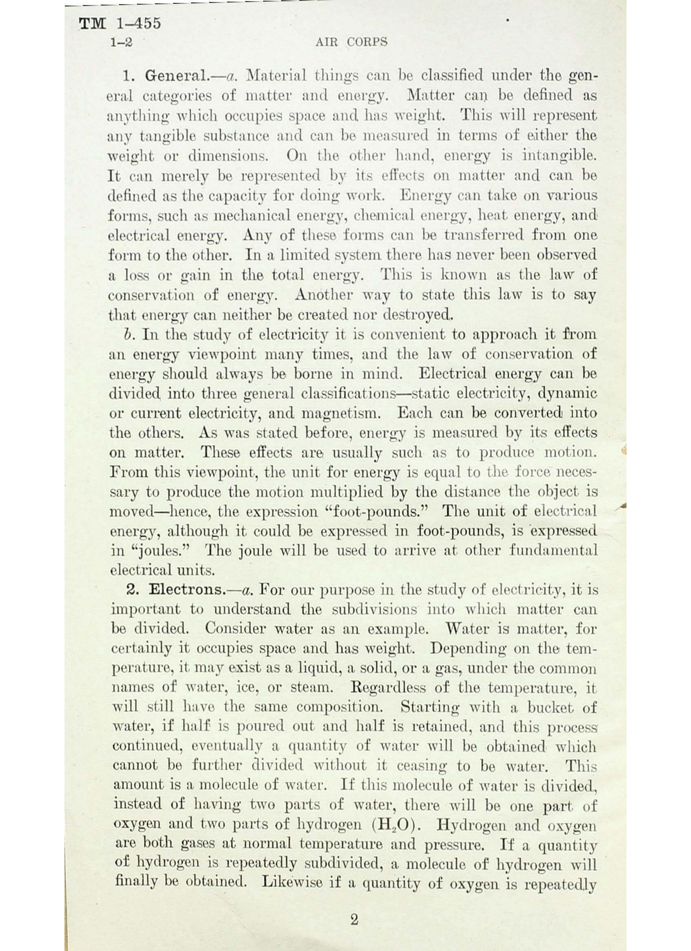 Sample page  3 from AirCorps Library document: Electrical Fundamentals - War Department Technical Manual 