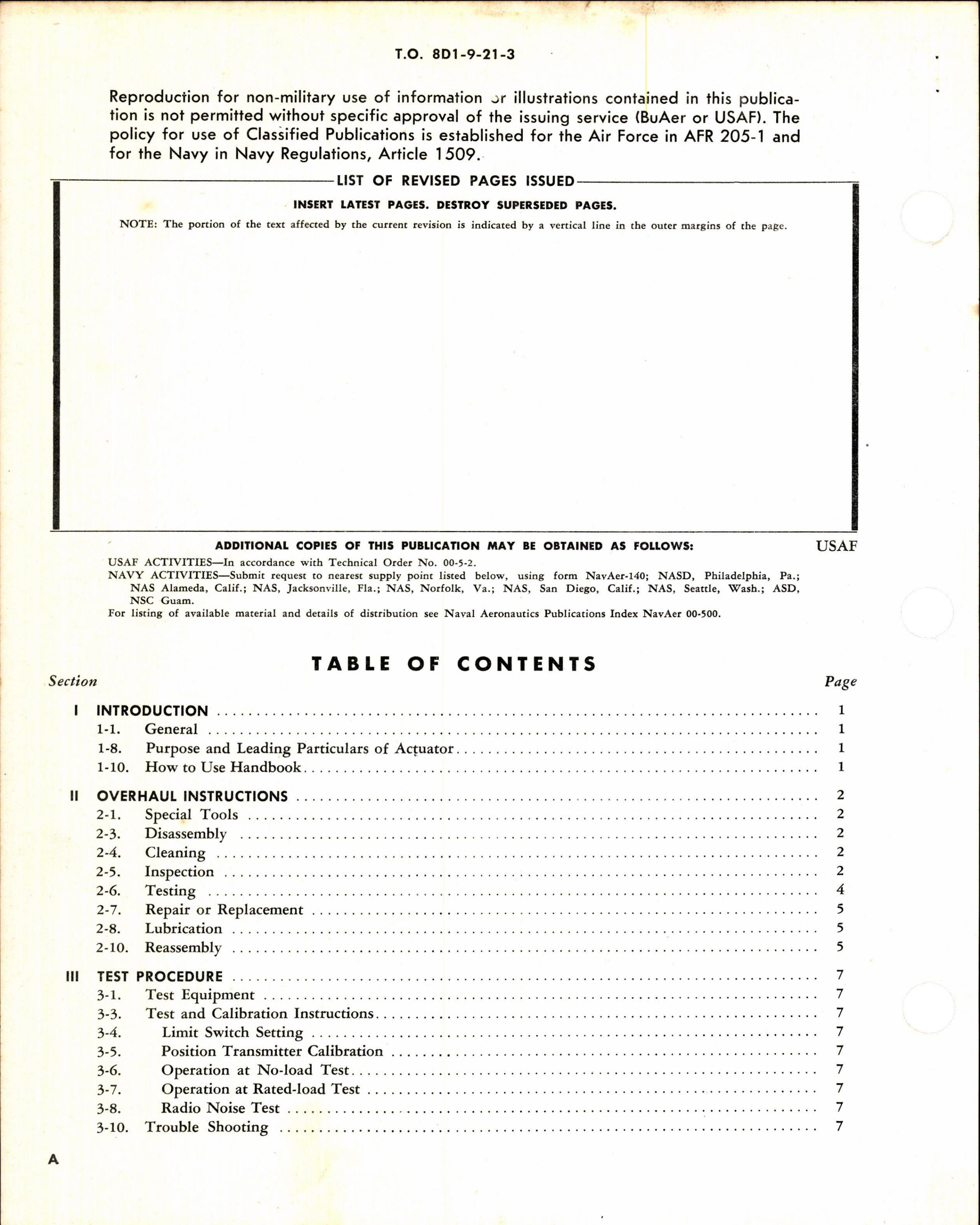 Sample page 2 from AirCorps Library document: Overhaul Instructions Electromechanical Linear Actuator