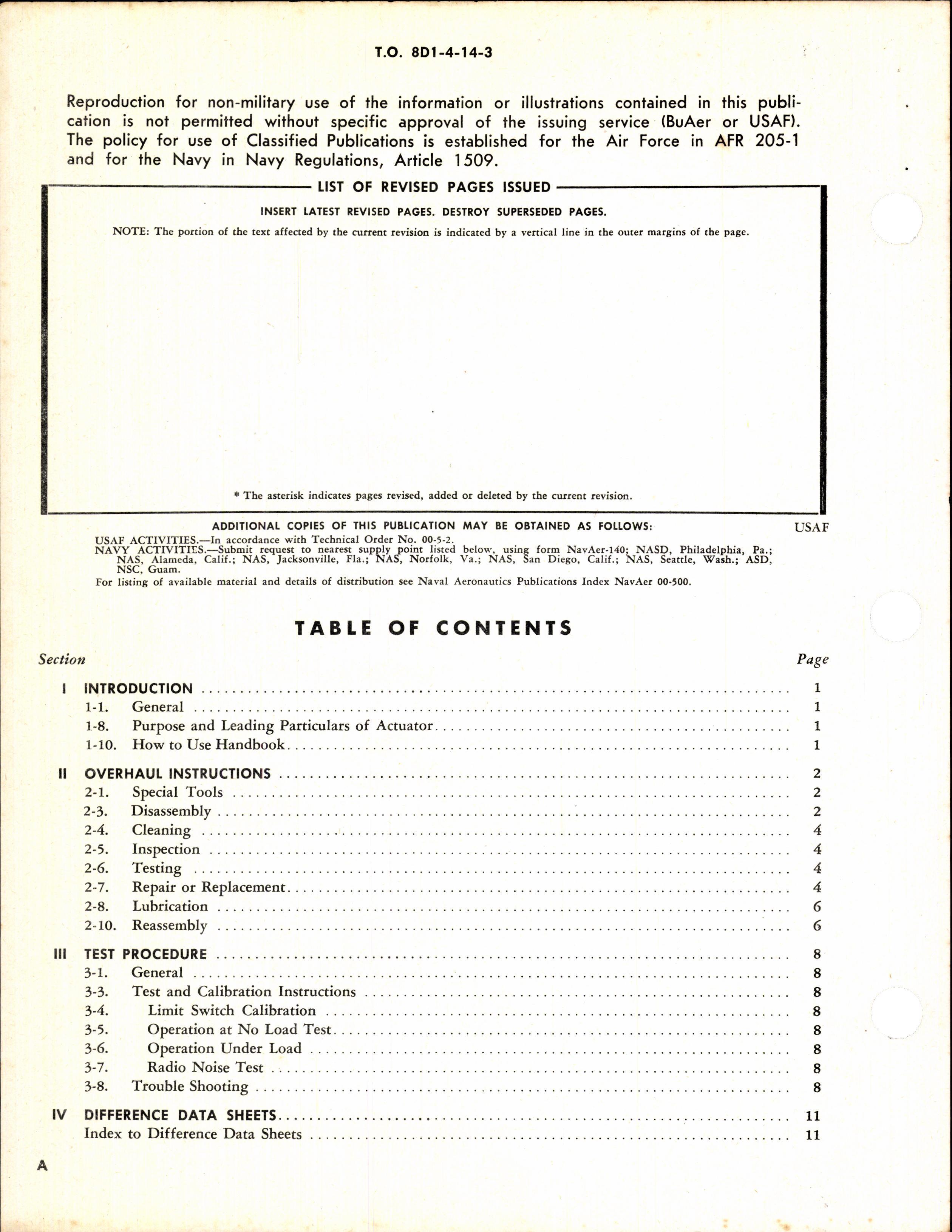 Sample page 2 from AirCorps Library document: Handbook Overhaul Instructions for Electromechanical Linear Actuators