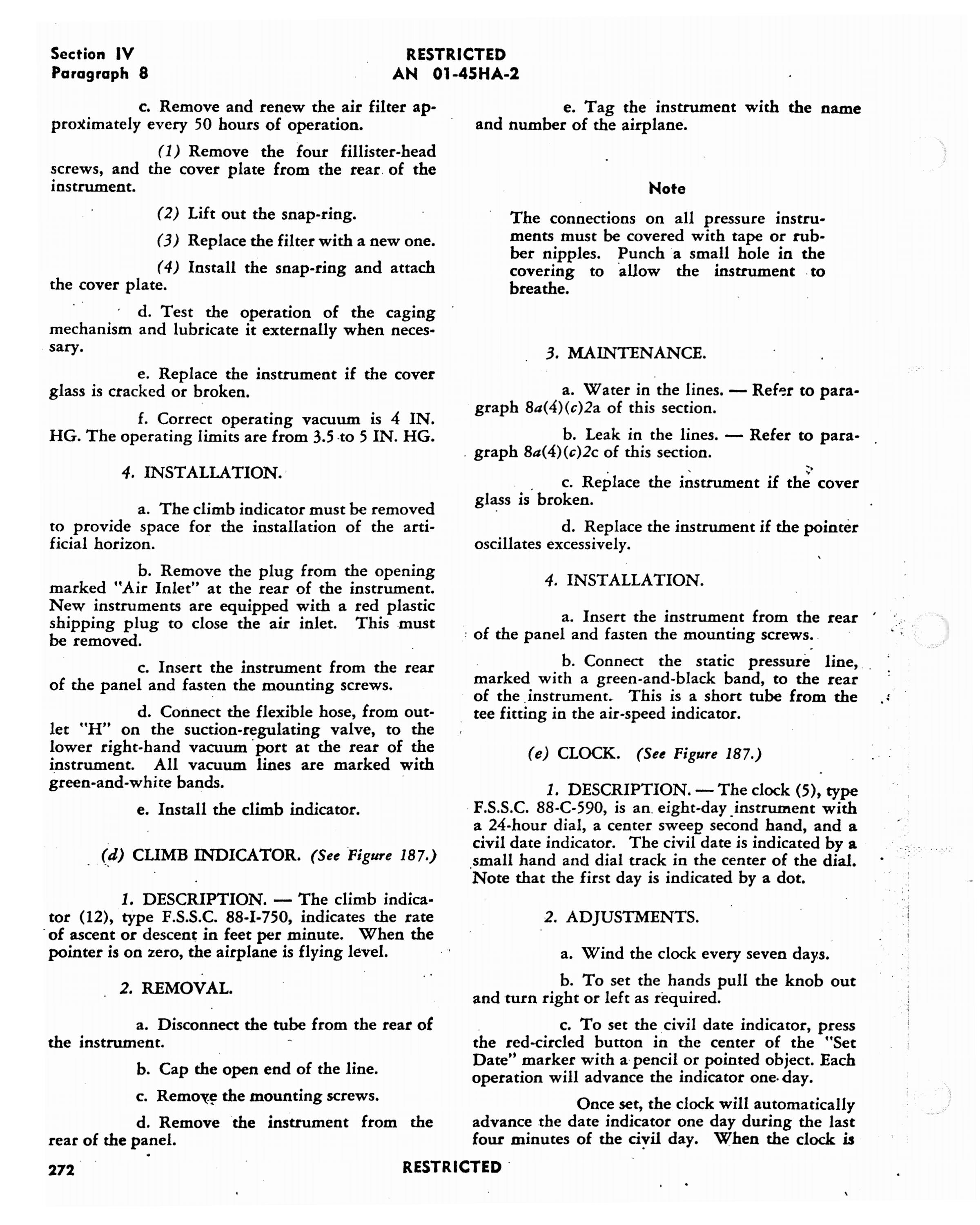 Sample page 290 from AirCorps Library document: Erection & Maintenance Handbook - Corsair