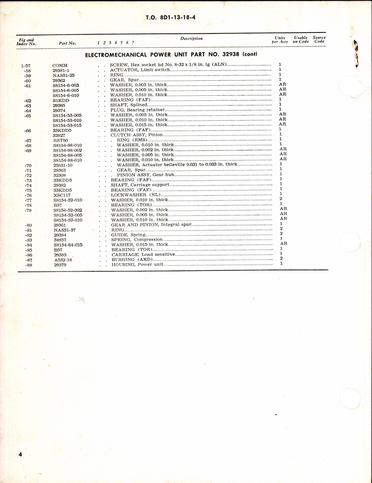 Sample page 4 from AirCorps Library document: Illustrated Parts Breakdown Electromechanical Power Unit