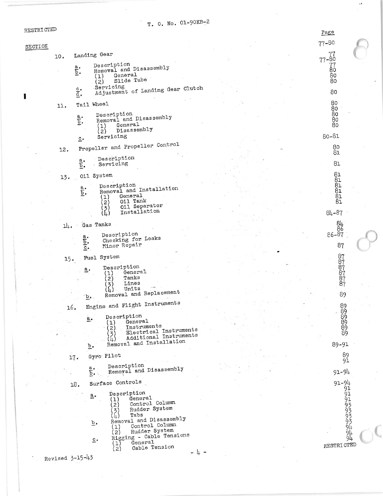 Sample page 4 from AirCorps Library document: Erection and Maintenance Instructions for AT-10