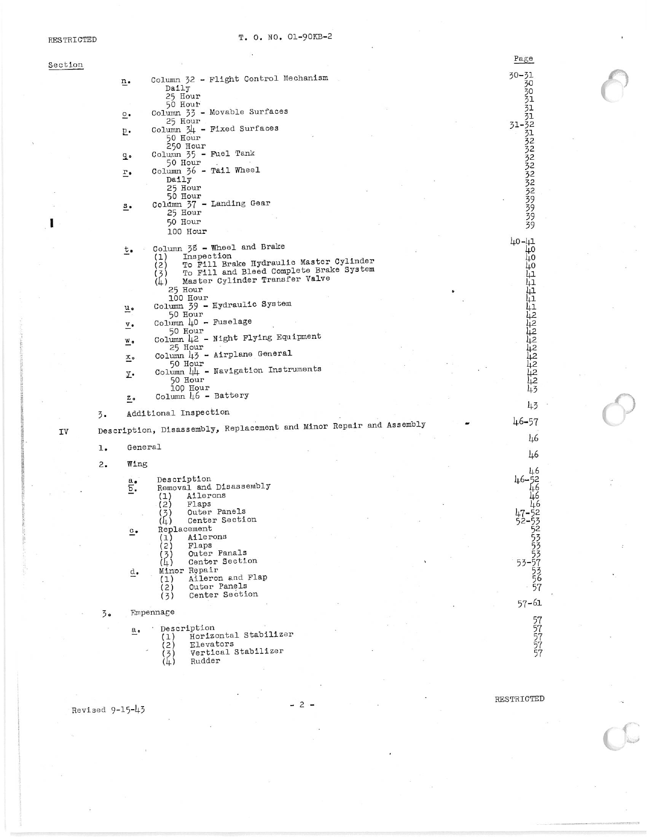 Sample page 4 from AirCorps Library document: Erection and Maintenance Instructions for AT-10