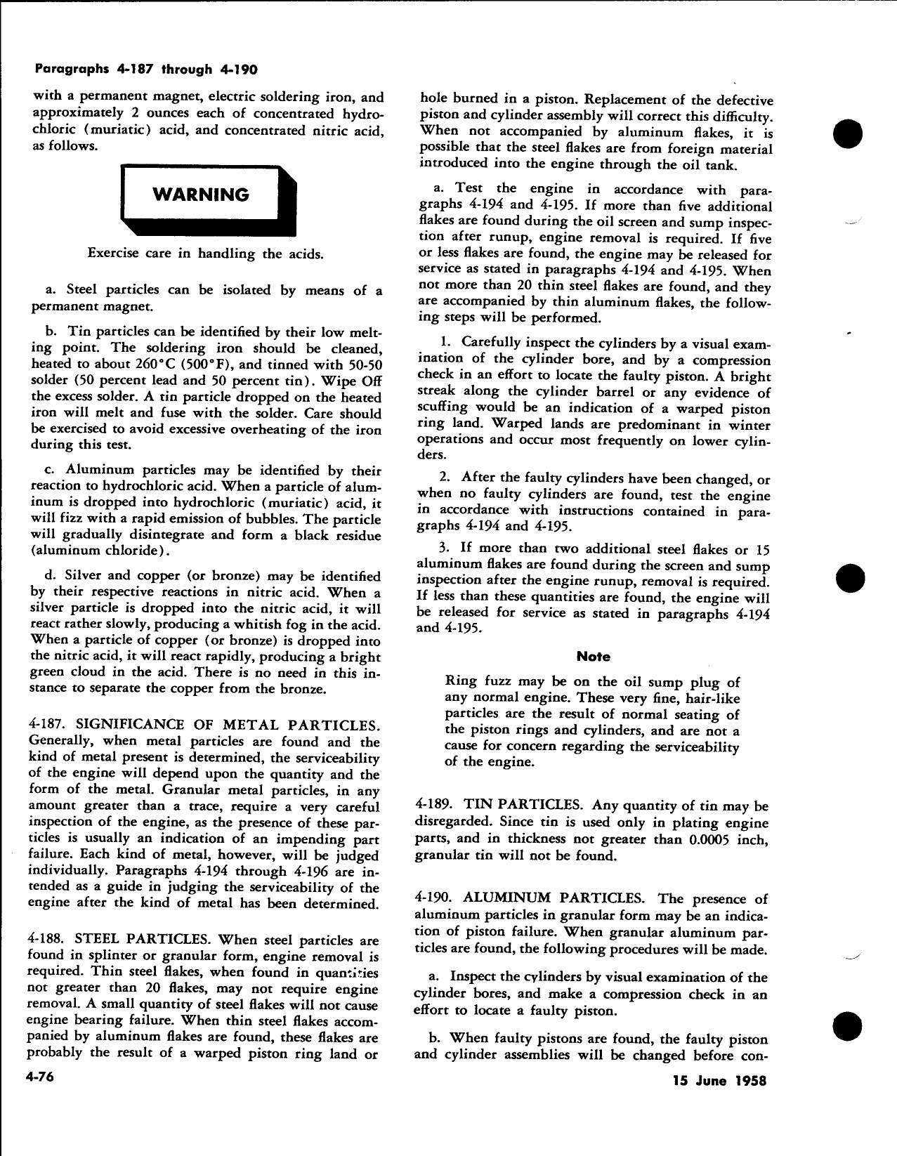 Sample page 3 from AirCorps Library document: Engine Removal Exerpt