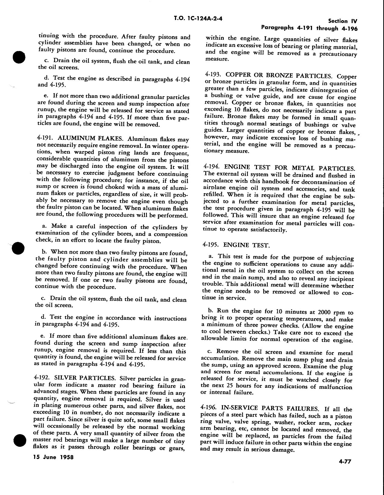 Sample page 4 from AirCorps Library document: Engine Removal Exerpt