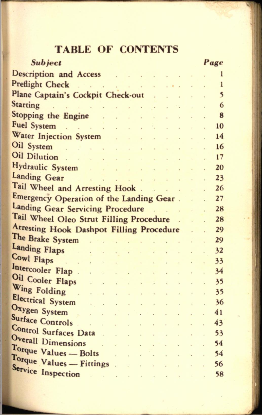 Sample page 5 from AirCorps Library document: F4U-4 Service Handbook
