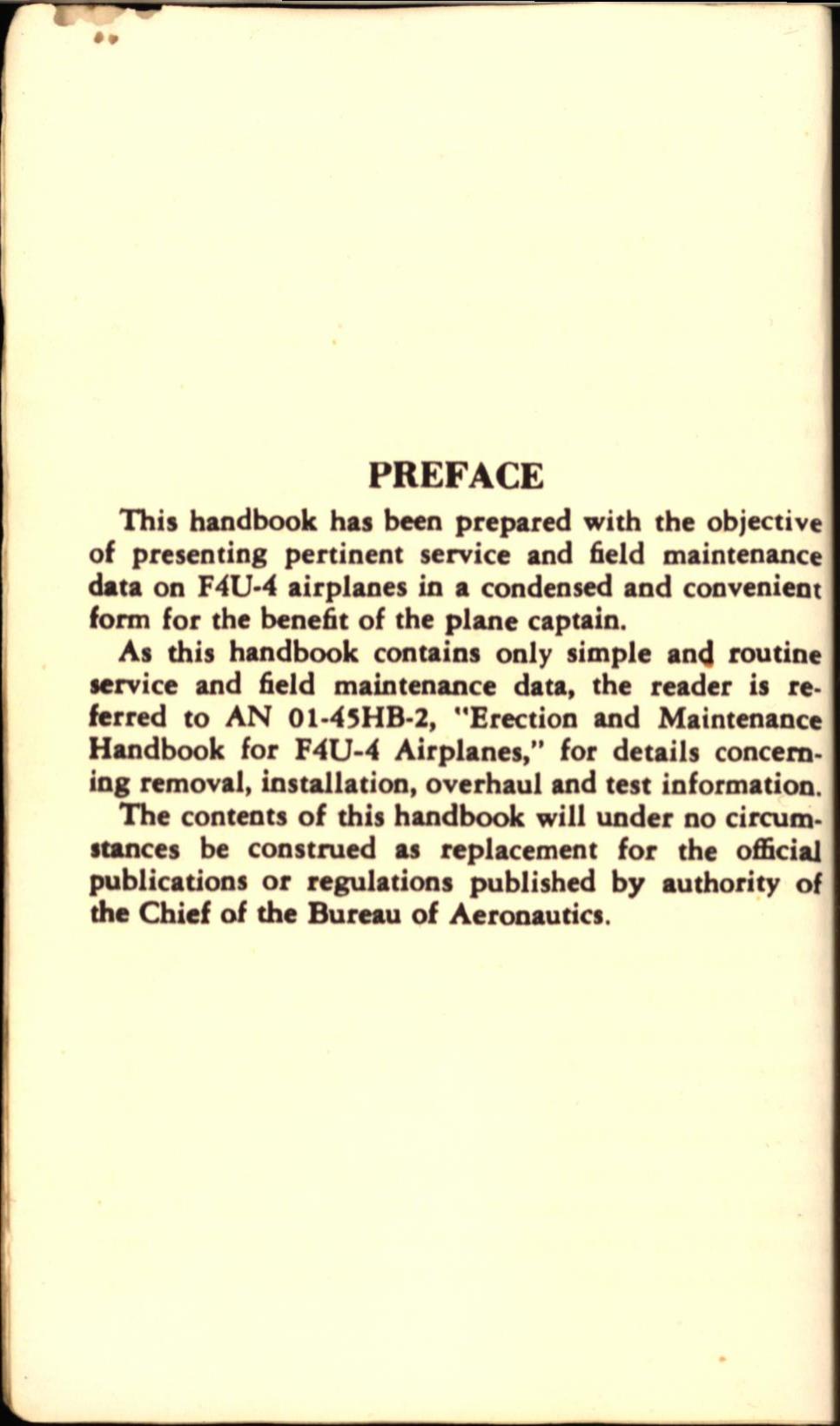 Sample page 6 from AirCorps Library document: F4U-4 Service Handbook
