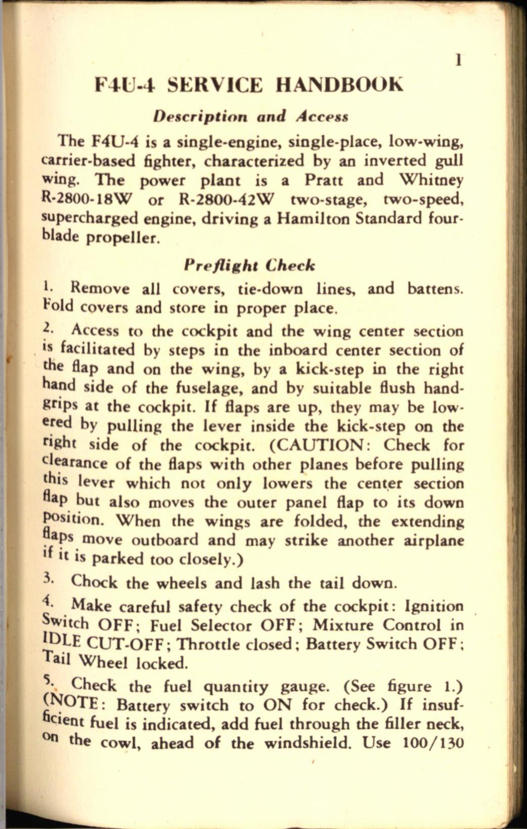 Sample page 7 from AirCorps Library document: F4U-4 Service Handbook