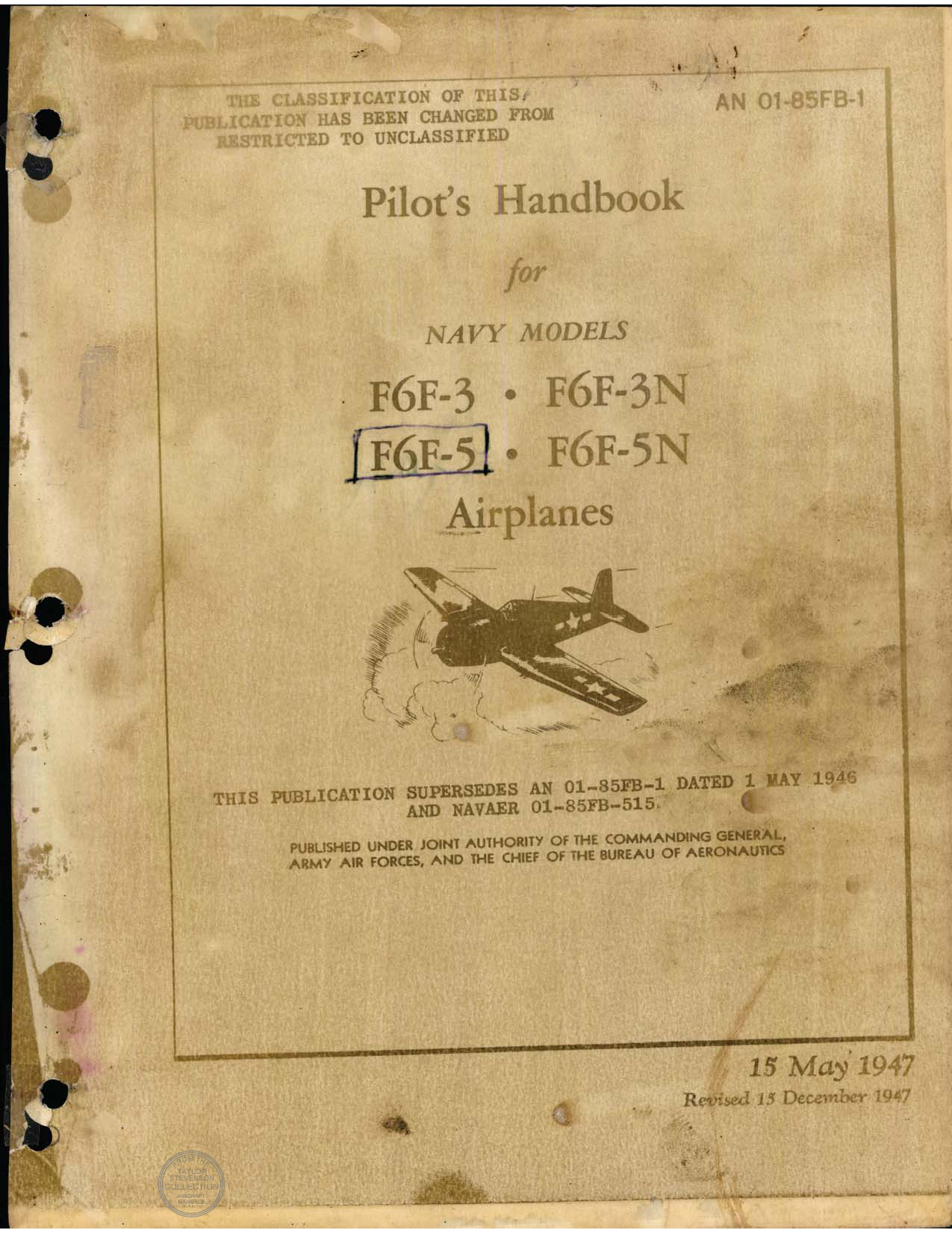 Sample page 1 from AirCorps Library document: Pilot's Handbook - F6F-3, -3N, -5, -5N