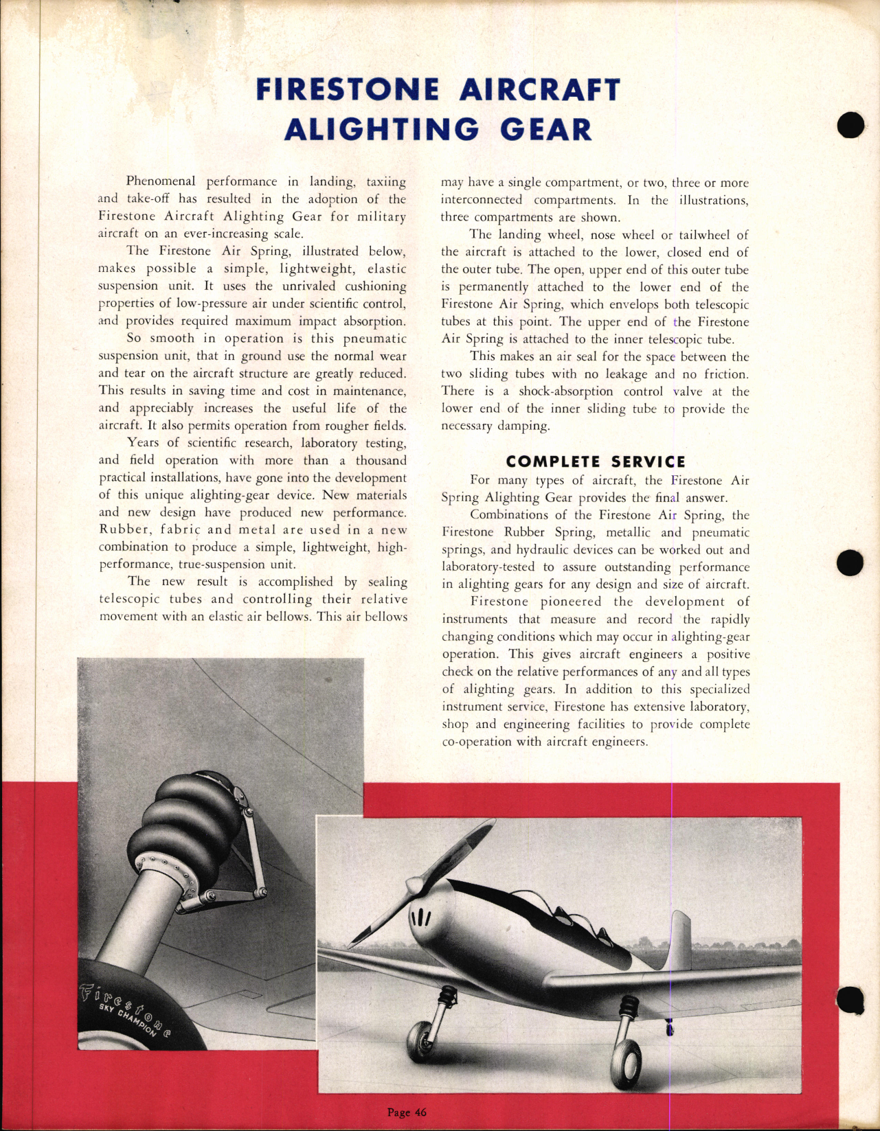 Sample page 47 from AirCorps Library document: Firestone Aircraft Engineering and Products Data Book