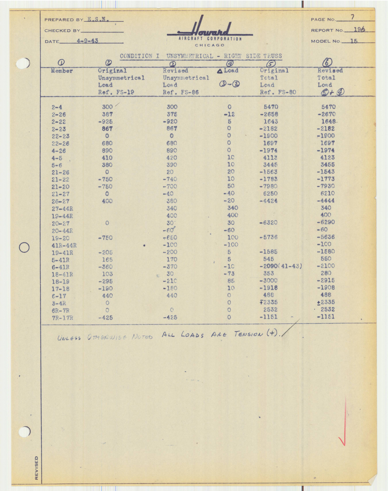 Sample page 9 from AirCorps Library document: Report 196, Fuselage Analysis, Navy Stretcher Installation, DGA-15