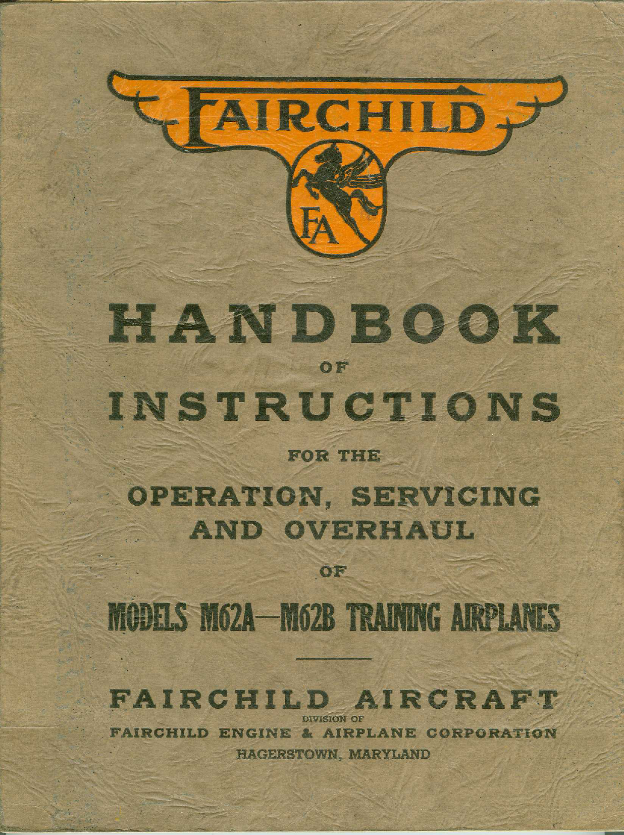 Sample page 1 from AirCorps Library document: Operation, Servicing & Overhaul of  M-26A, B Training Airplanes