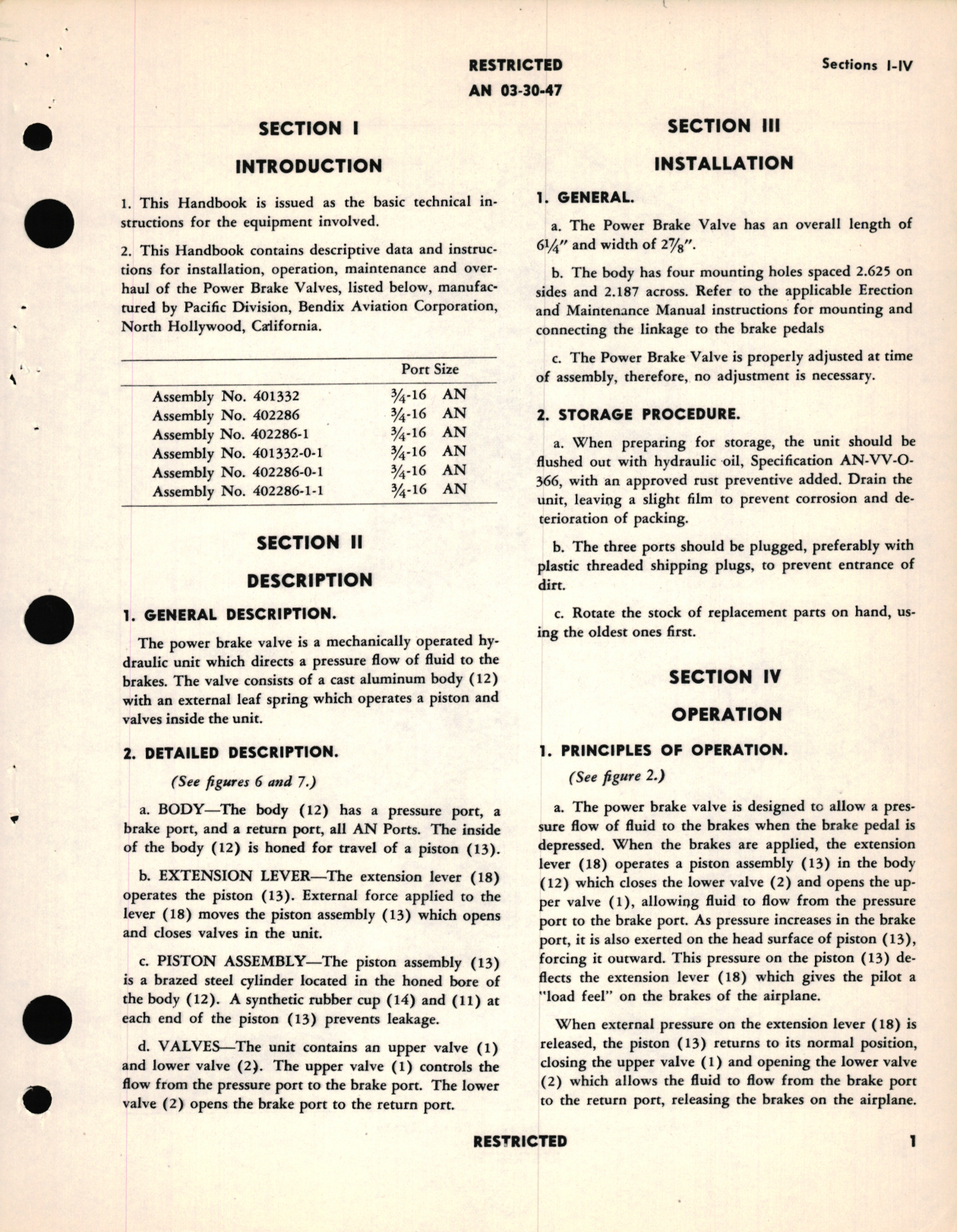 Sample page 5 from AirCorps Library document: Instructions with Parts Catalog for Power Brake Valves 402286 Series