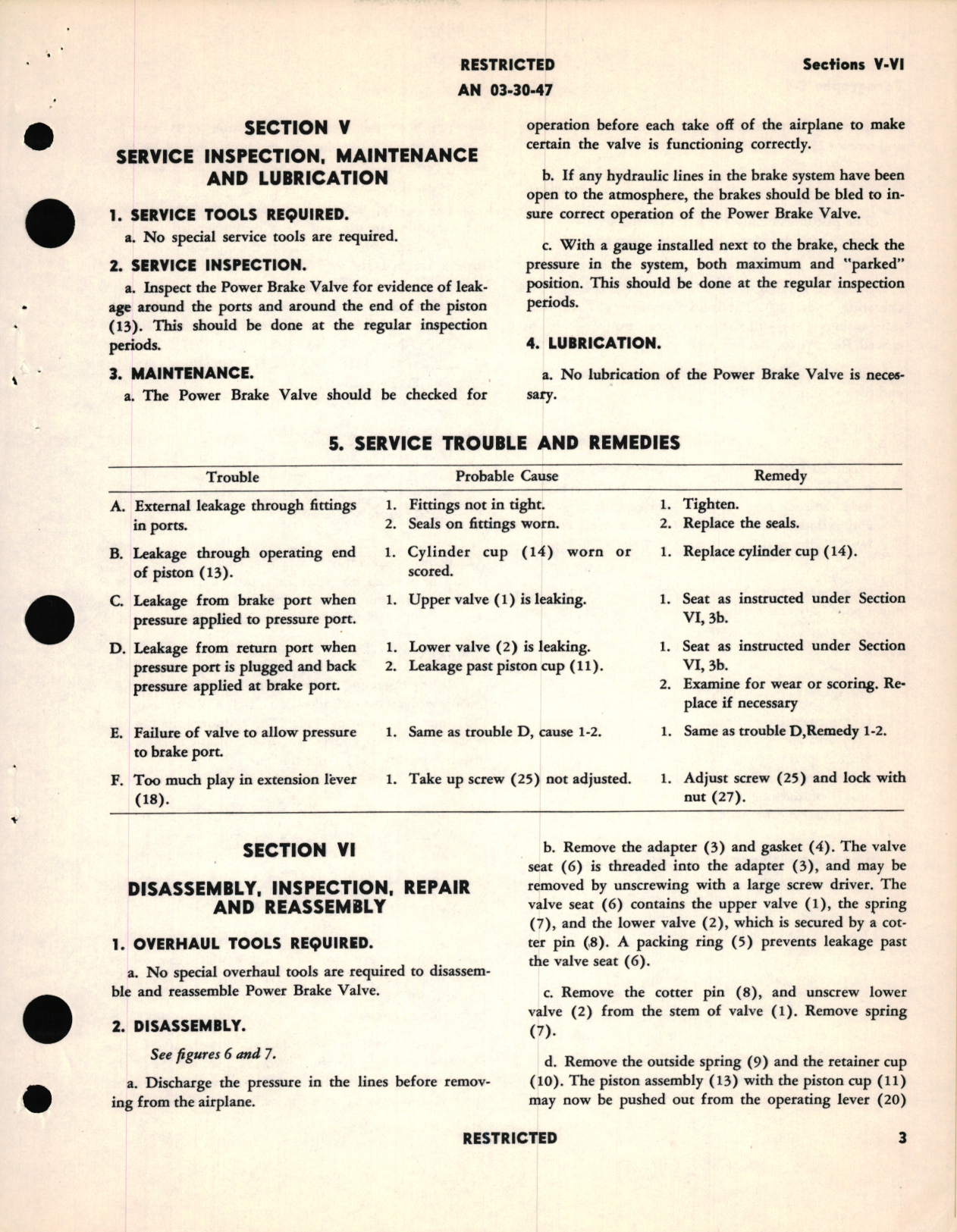 Sample page 7 from AirCorps Library document: Instructions with Parts Catalog for Power Brake Valves 402286 Series