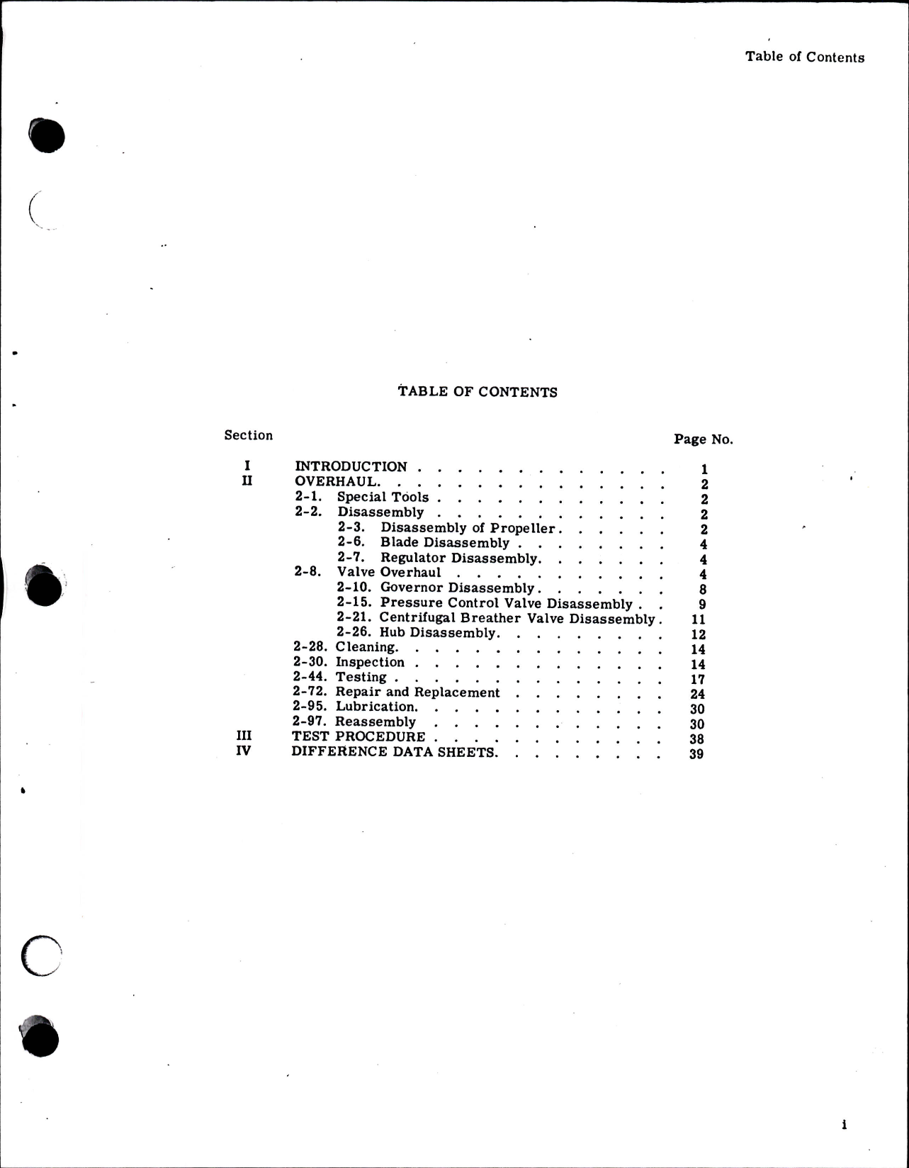 Sample page 2 from AirCorps Library document: Overhaul Instructions for Hydraulic Propeller Models A422-E1 and A422-E2