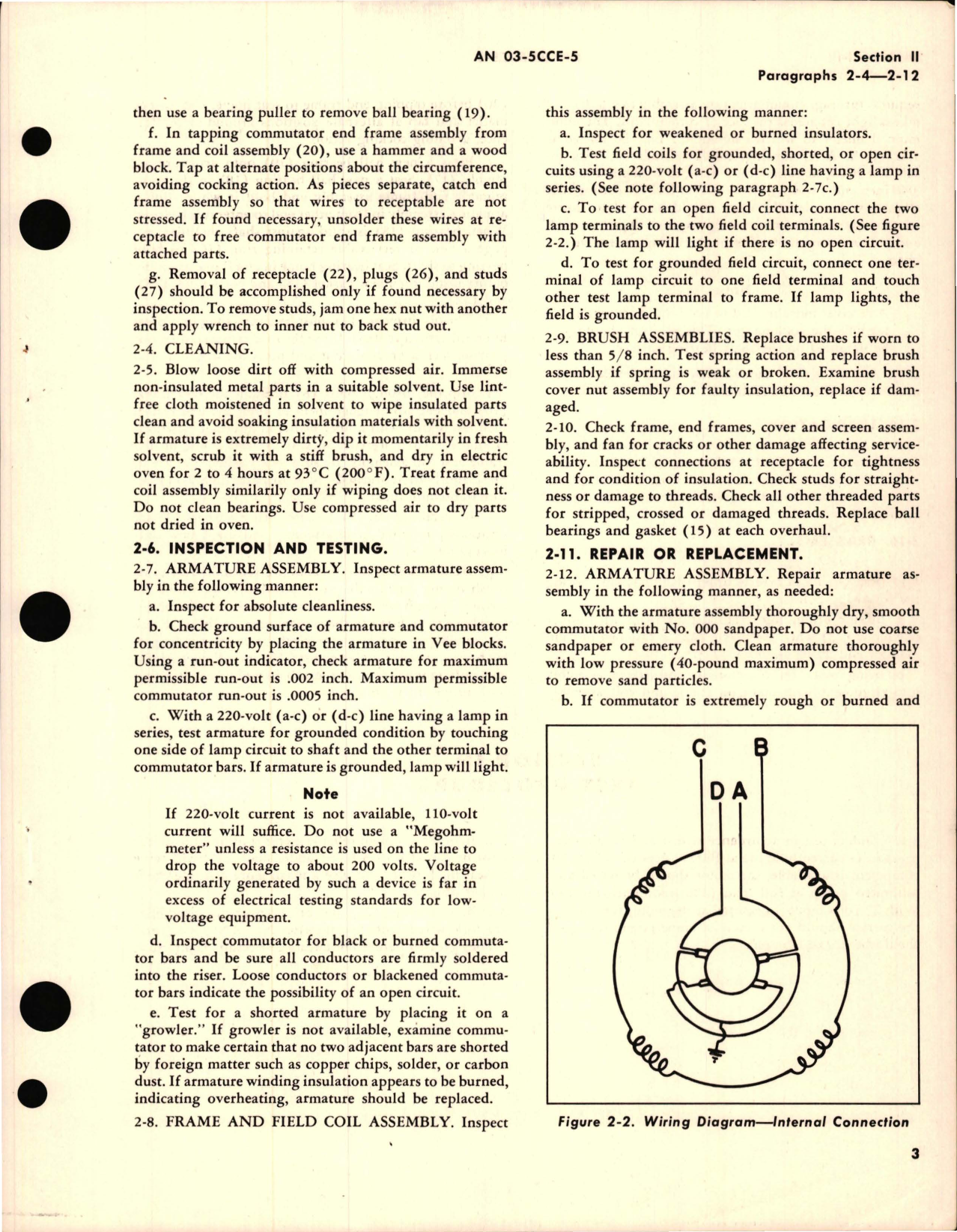 Sample page 5 from AirCorps Library document: Overhaul Instructions for Motor Assembly - Model A-7535