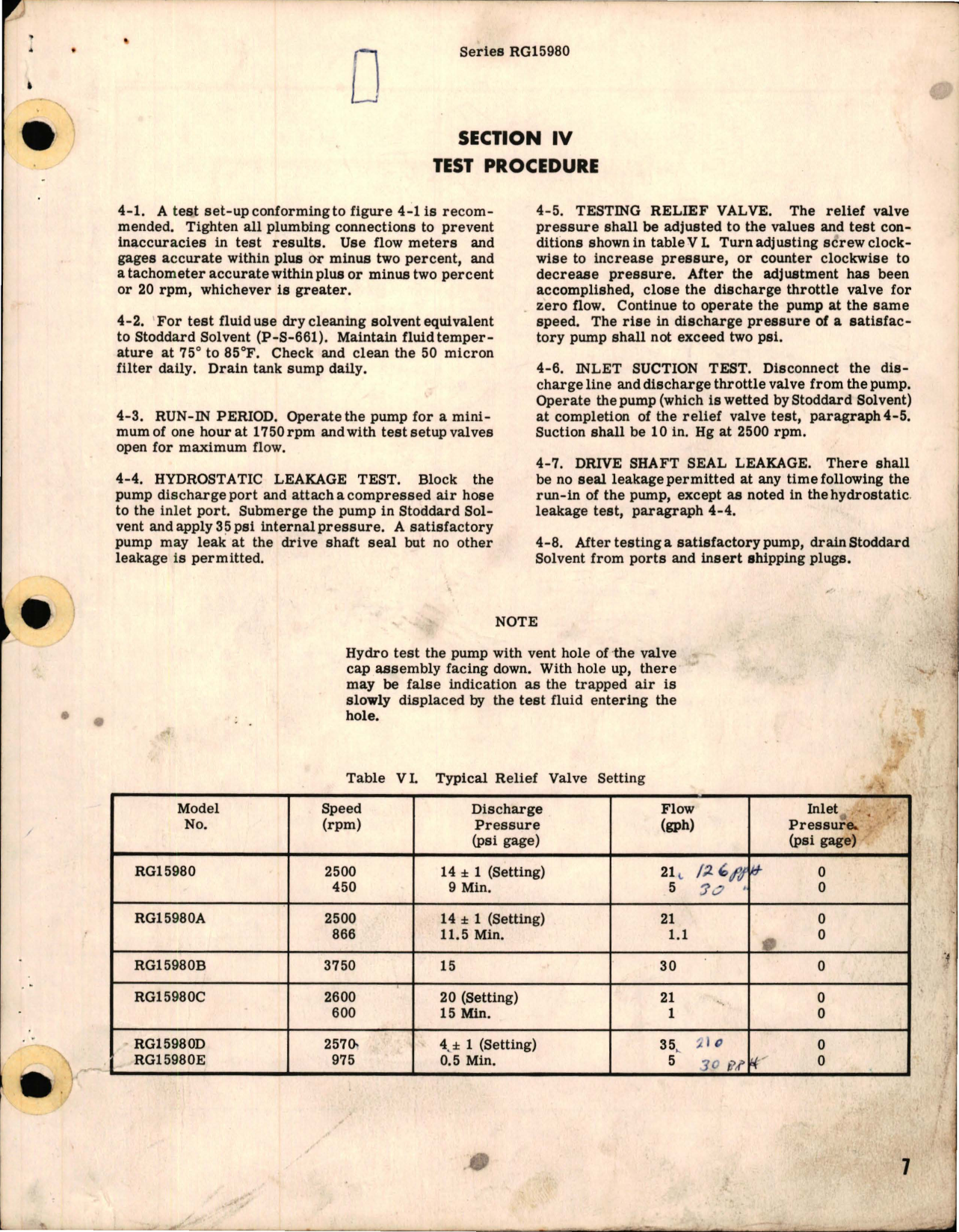 Sample page 7 from AirCorps Library document: Overhaul Instructions with Parts Breakdown for Aircraft Engine Fuel Pump - Series RG15980 