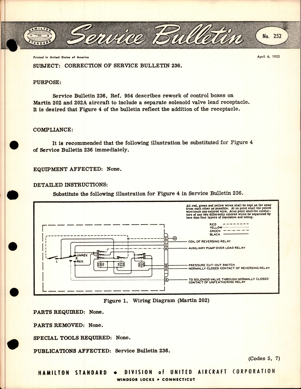 Sample page 1 from AirCorps Library document: Correction of Service Bulletin 236
