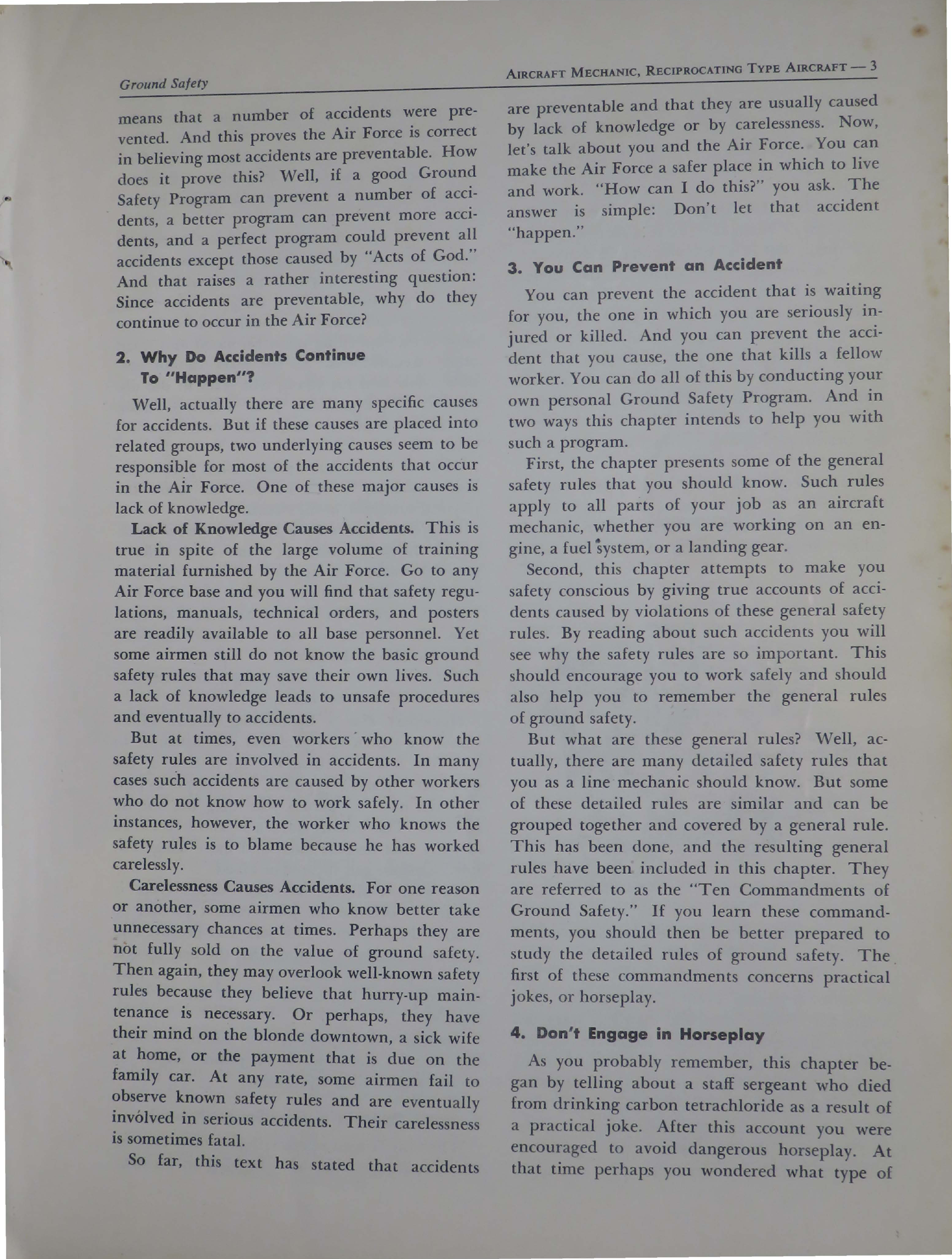 Sample page 7 from AirCorps Library document: Aircraft Mechanic, Reciprocating Type Aircraft - Vol 1 - Fundamentals of Aircraft Maintenance 