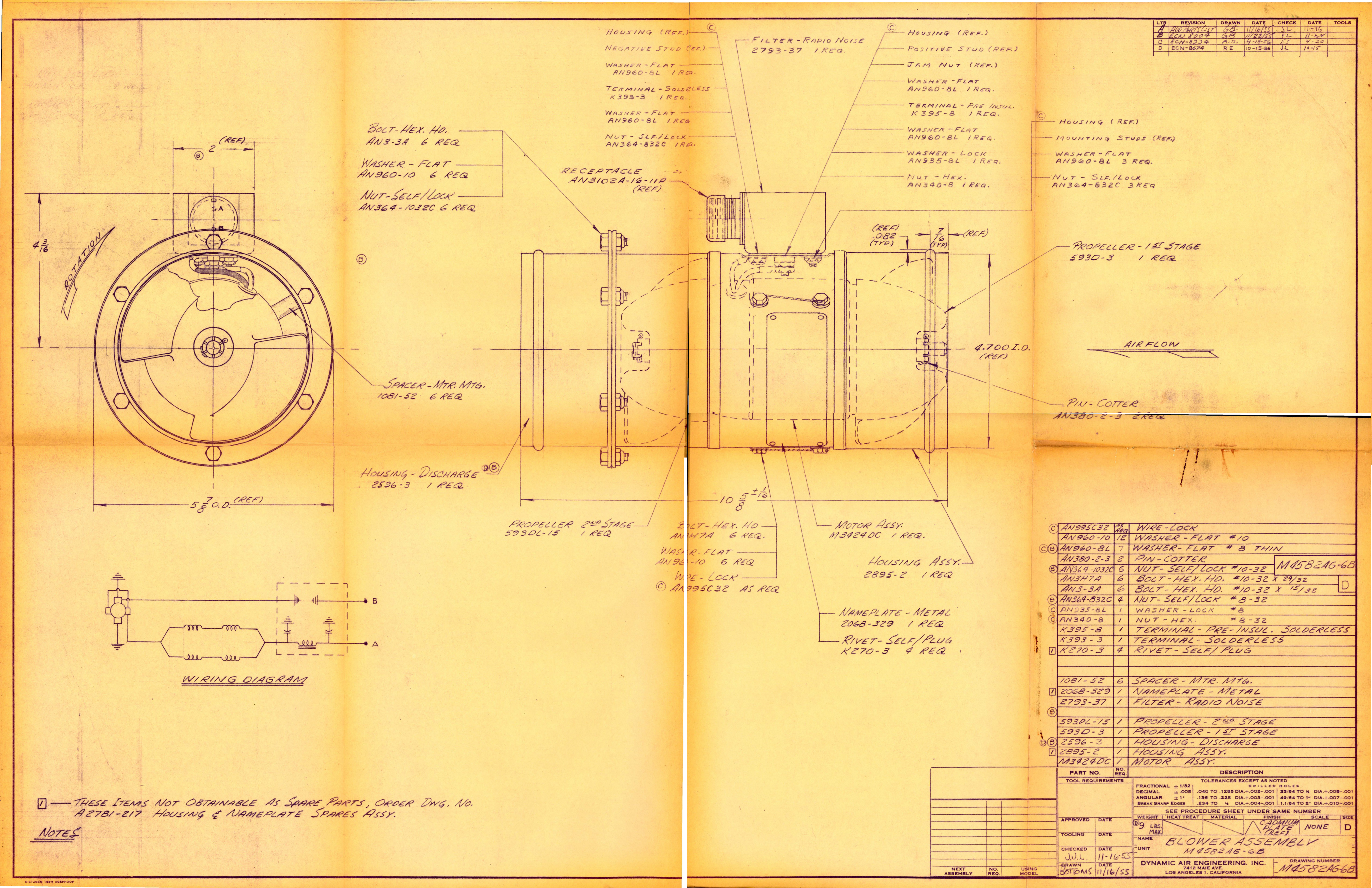 Sample page 1 from AirCorps Library document: Blower Assembly 