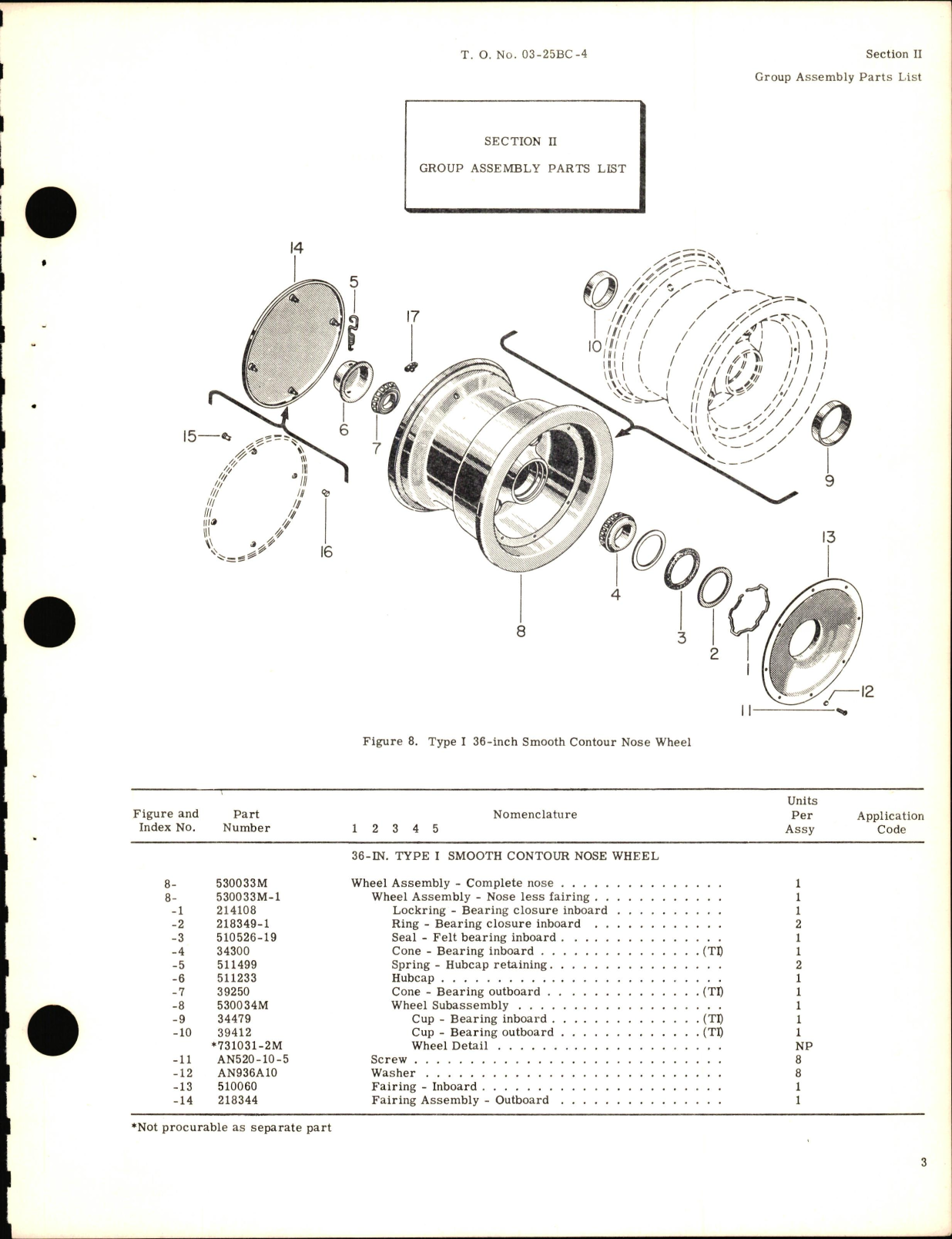 Sample page 9 from AirCorps Library document: Parts Catalog for Nose and Tail Wheels